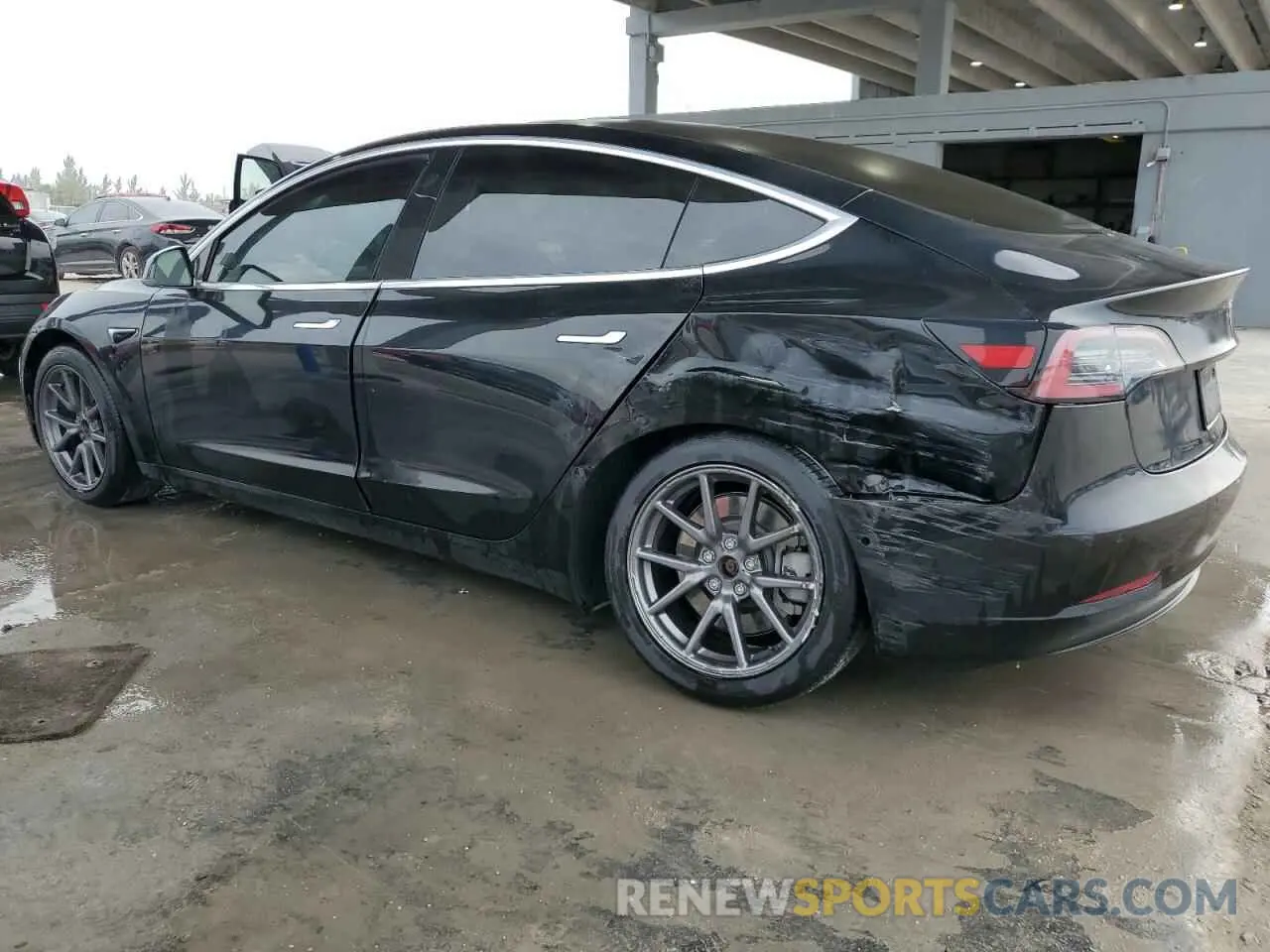 2 Photograph of a damaged car 5YJ3E1EA7KF296824 TESLA MODEL 3 2019