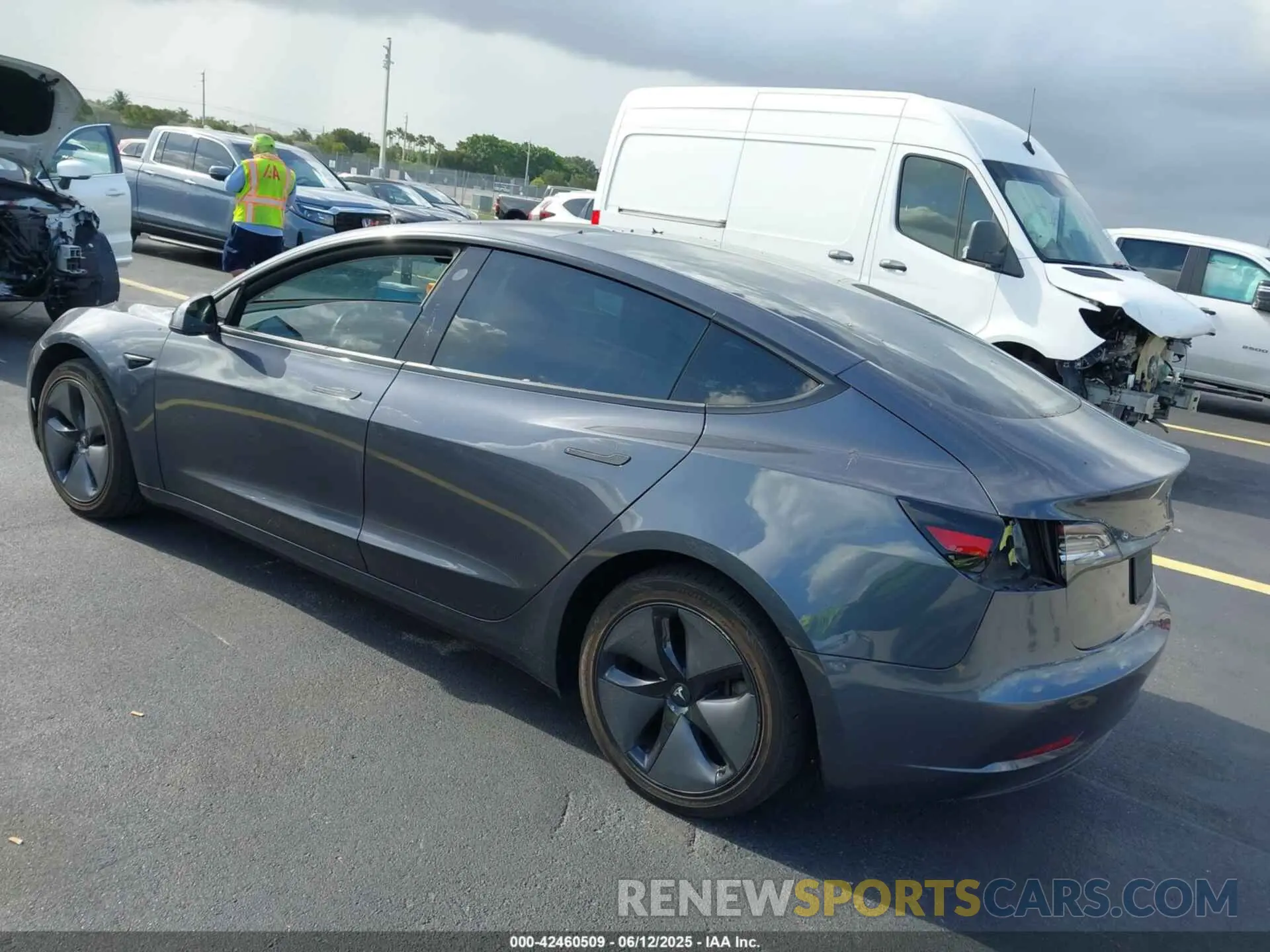 3 Photograph of a damaged car 5YJ3E1EA7KF298301 TESLA MODEL 3 2019