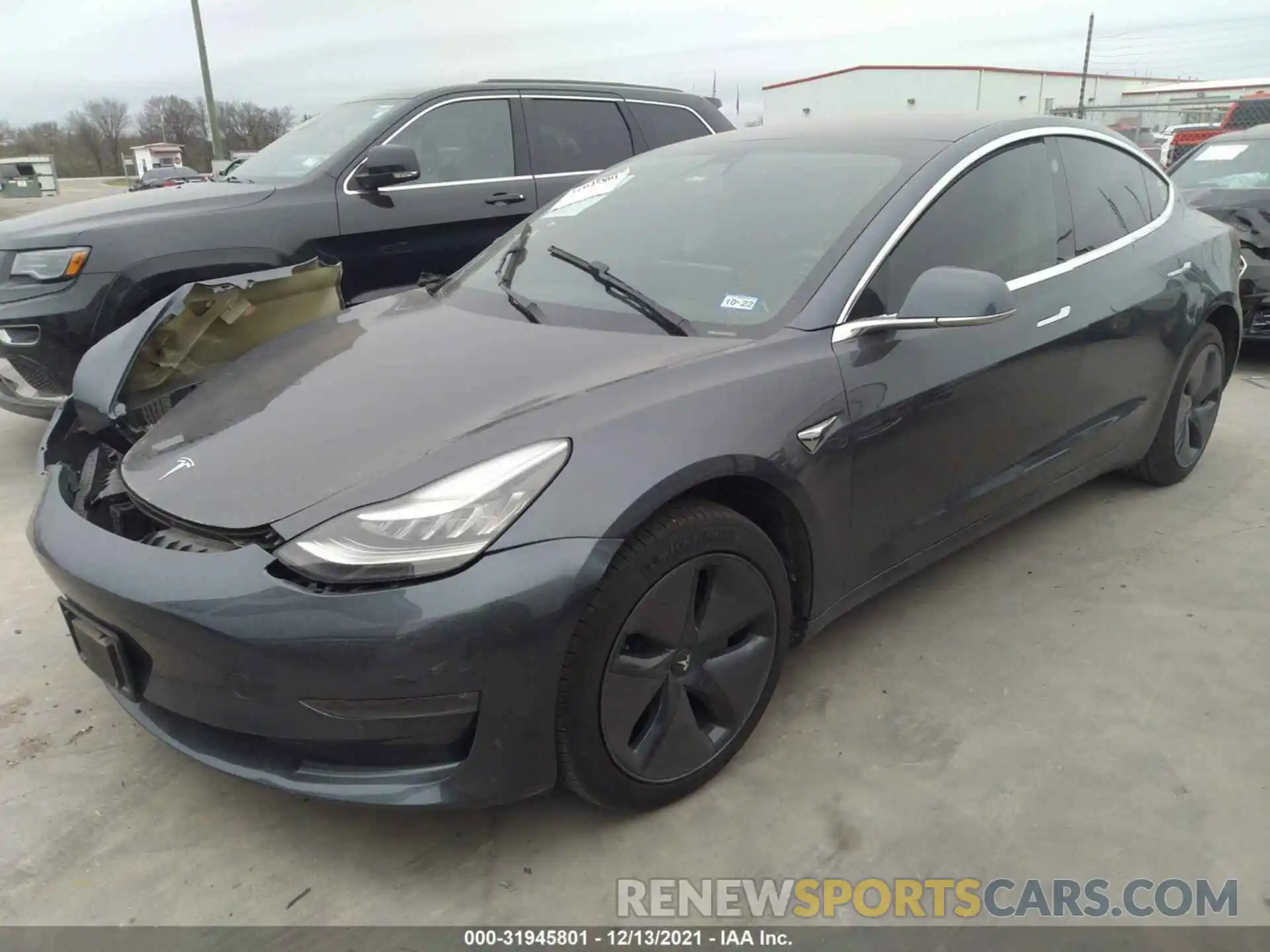 2 Photograph of a damaged car 5YJ3E1EA7KF298816 TESLA MODEL 3 2019