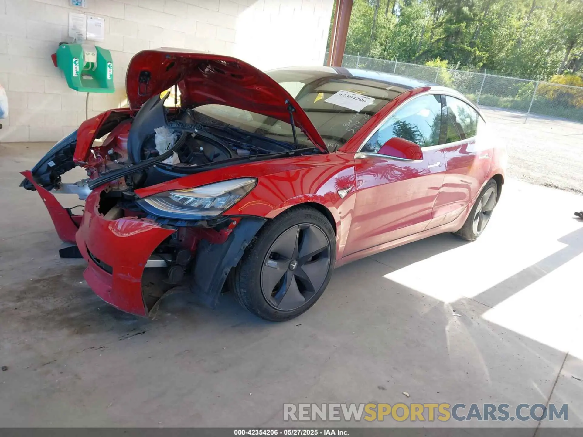 2 Photograph of a damaged car 5YJ3E1EA7KF299156 TESLA MODEL 3 2019