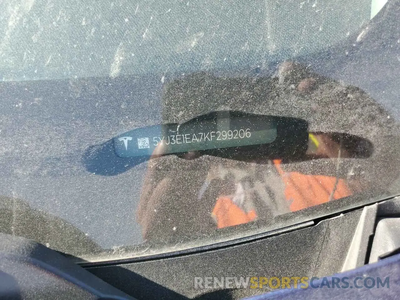 13 Photograph of a damaged car 5YJ3E1EA7KF299206 TESLA MODEL 3 2019