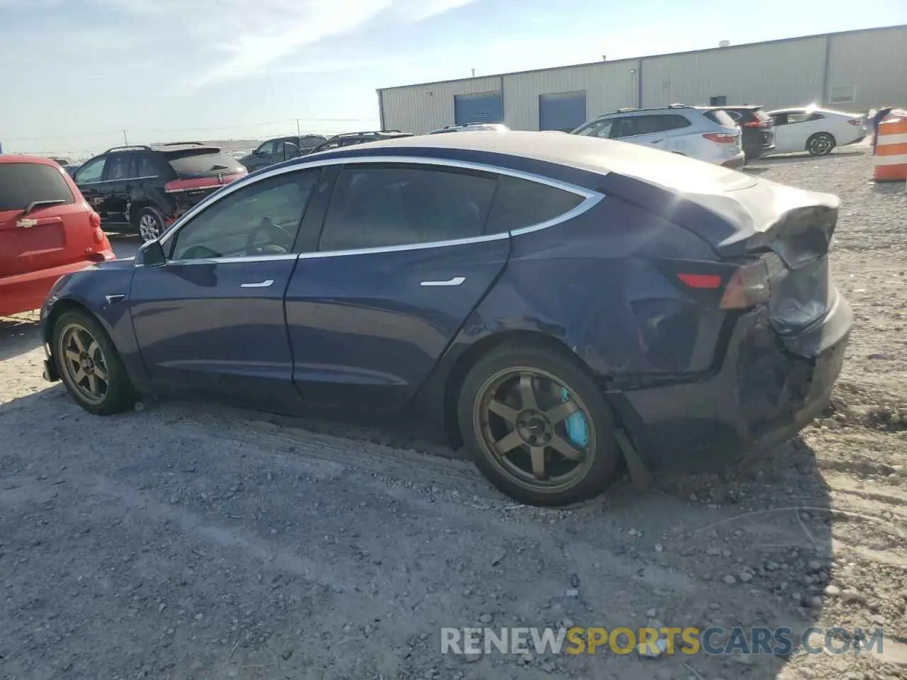 2 Photograph of a damaged car 5YJ3E1EA7KF299206 TESLA MODEL 3 2019
