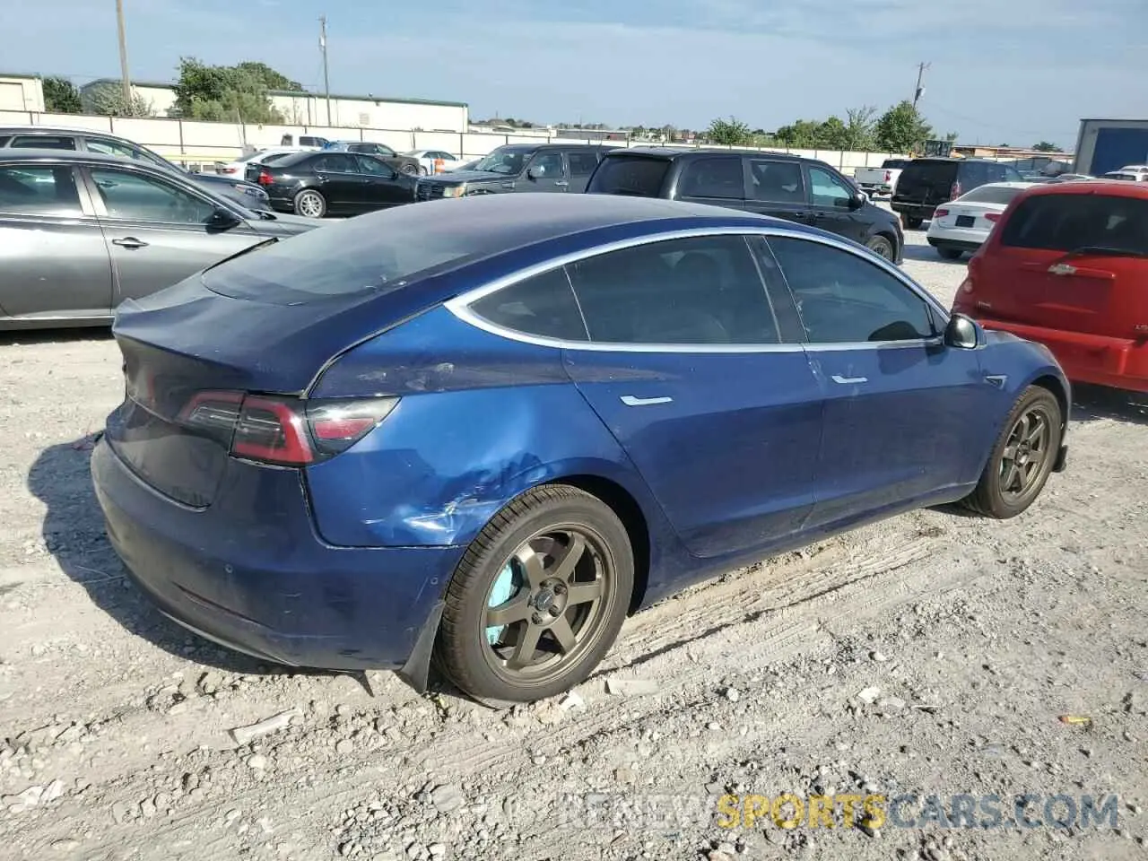 3 Photograph of a damaged car 5YJ3E1EA7KF299206 TESLA MODEL 3 2019