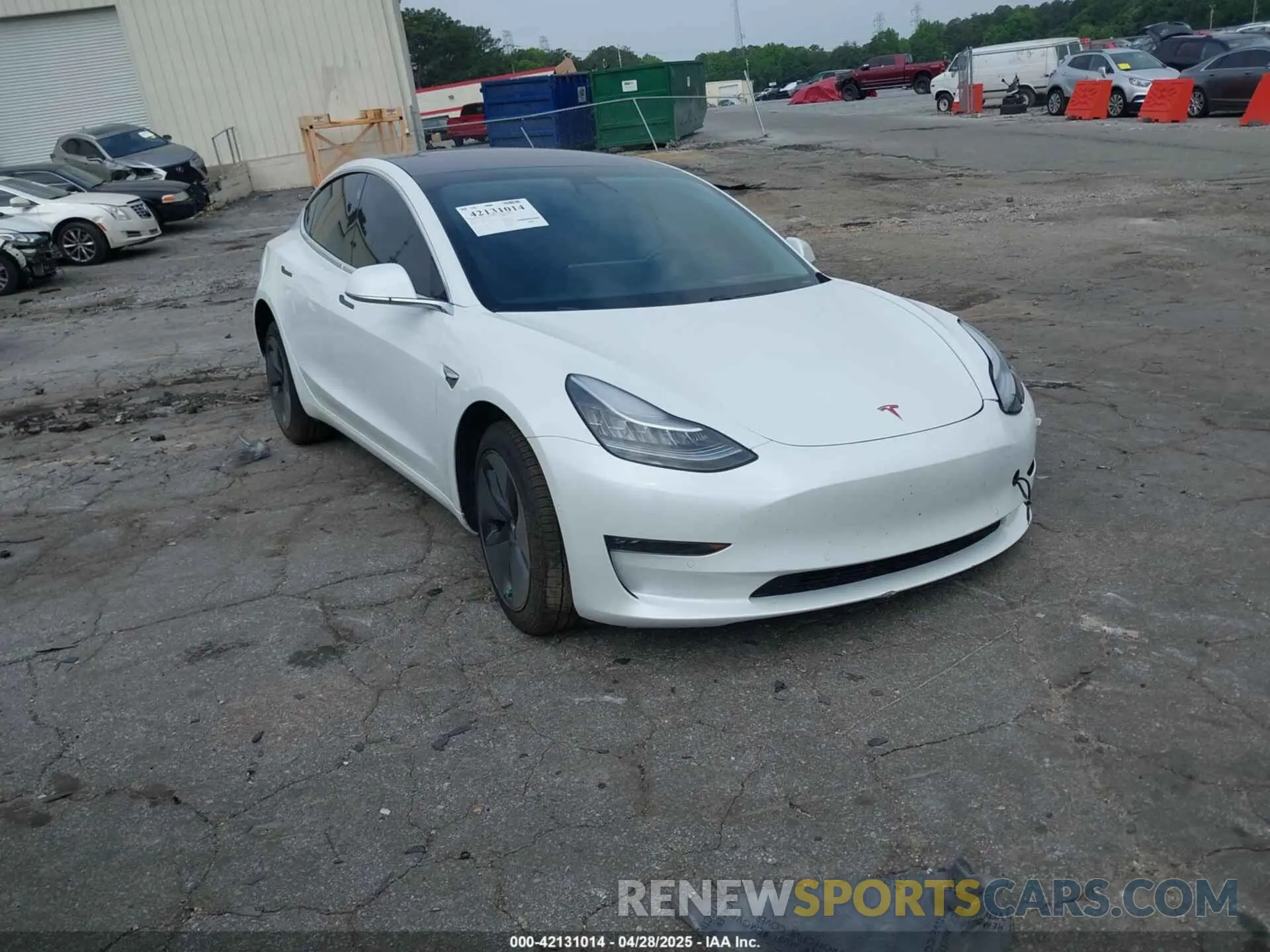 1 Photograph of a damaged car 5YJ3E1EA7KF299724 TESLA MODEL 3 2019