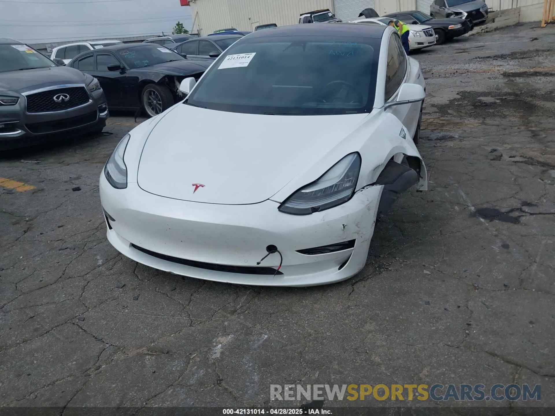 6 Photograph of a damaged car 5YJ3E1EA7KF299724 TESLA MODEL 3 2019