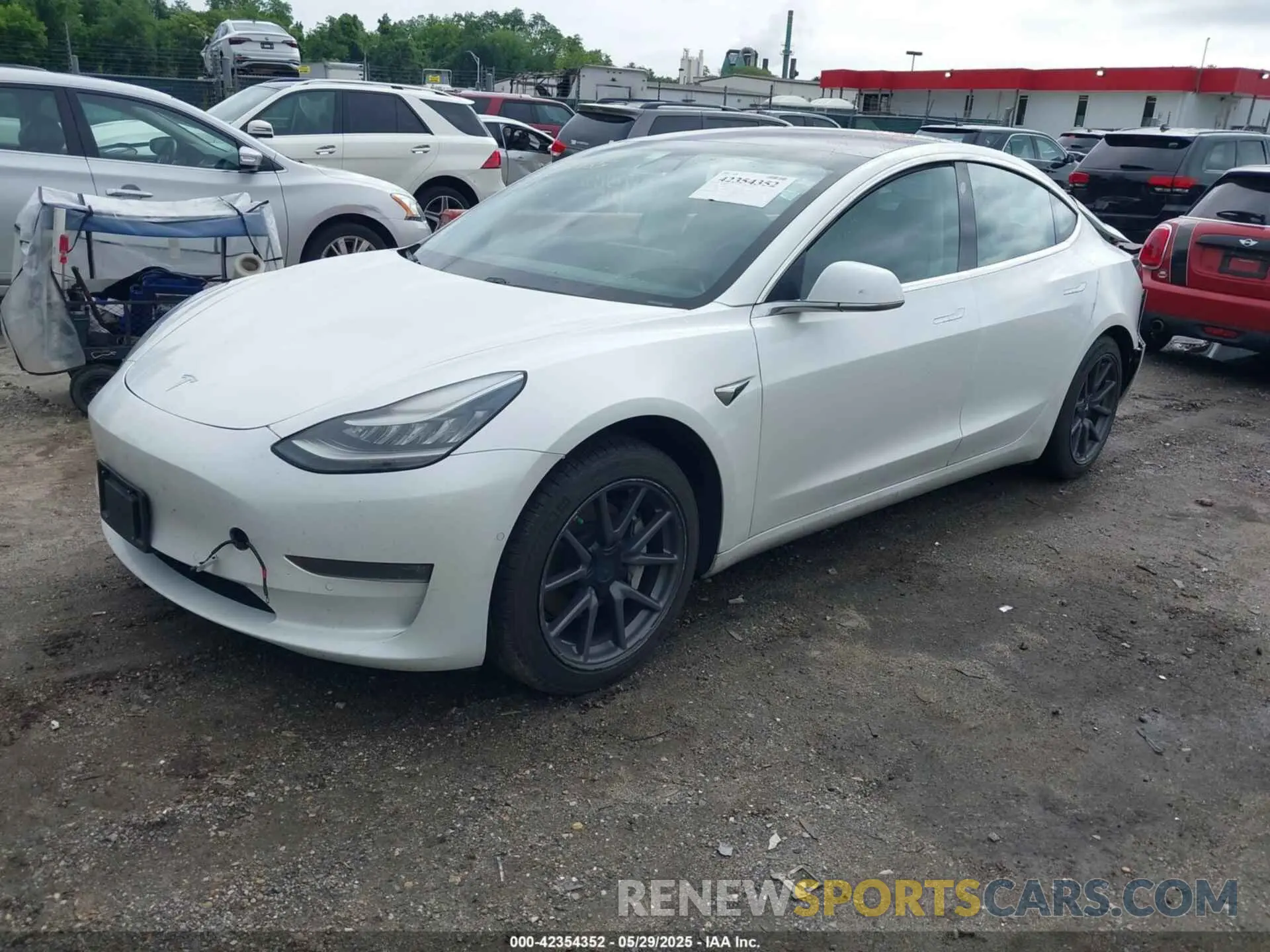 2 Photograph of a damaged car 5YJ3E1EA7KF299755 TESLA MODEL 3 2019