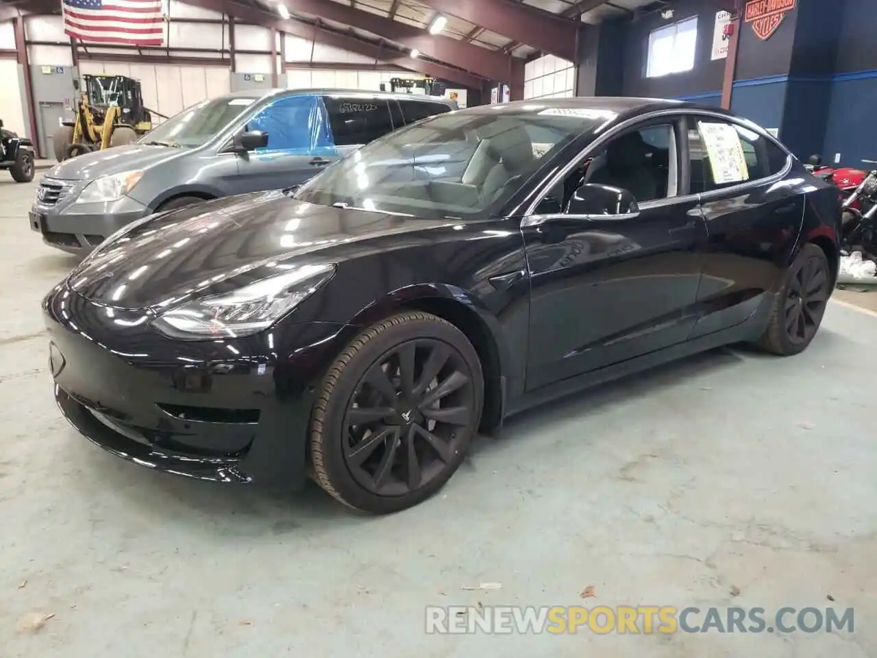 1 Photograph of a damaged car 5YJ3E1EA7KF300323 TESLA MODEL 3 2019