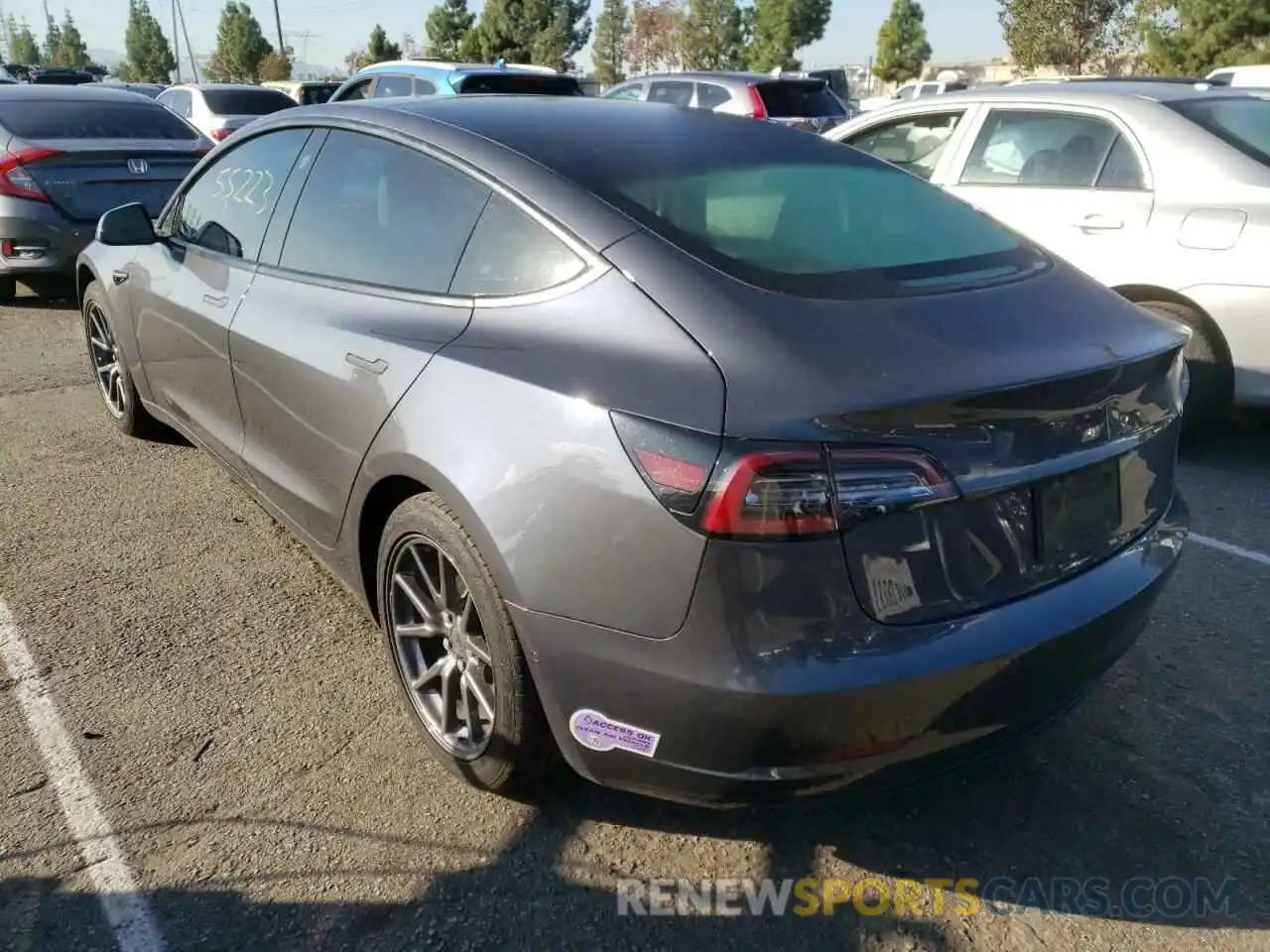 3 Photograph of a damaged car 5YJ3E1EA7KF301777 TESLA MODEL 3 2019