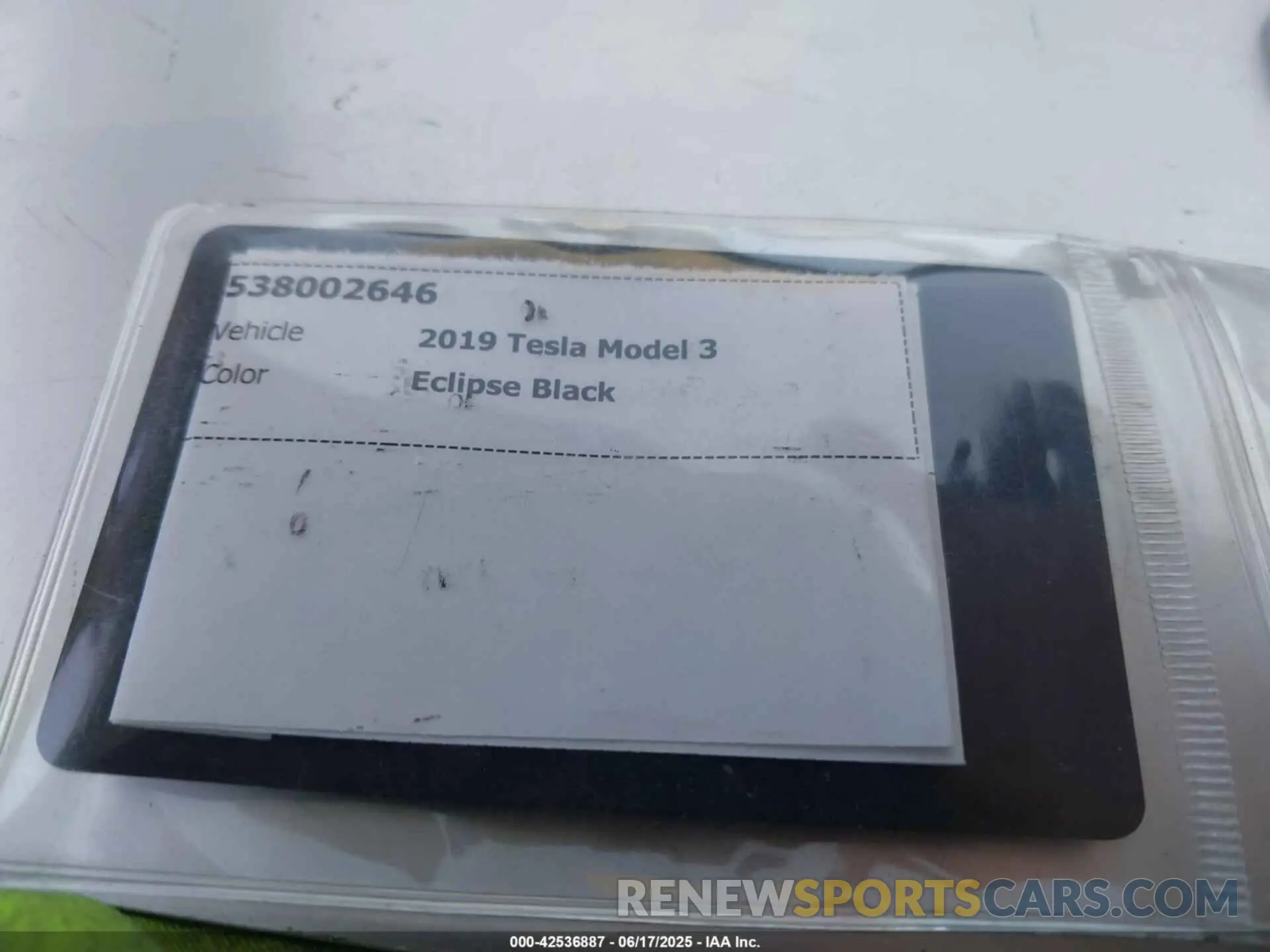 11 Photograph of a damaged car 5YJ3E1EA7KF306638 TESLA MODEL 3 2019