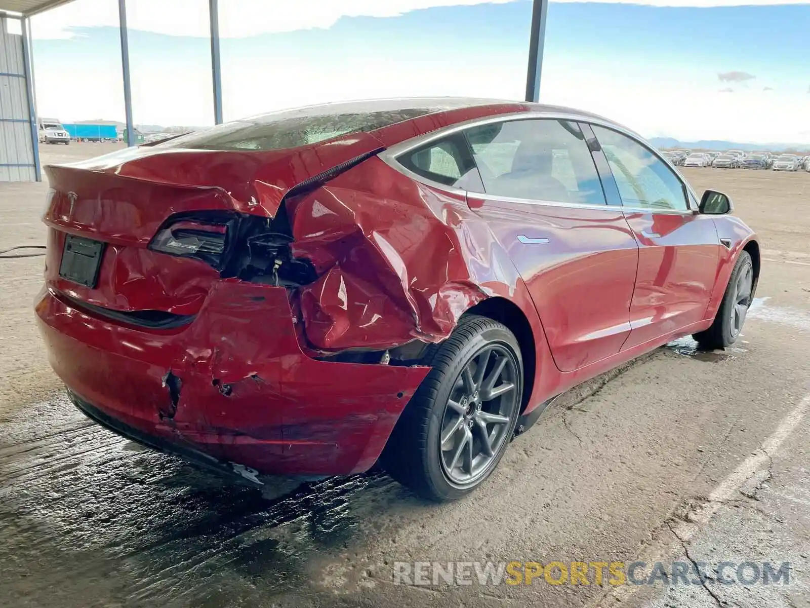 4 Photograph of a damaged car 5YJ3E1EA7KF307093 TESLA MODEL 3 2019