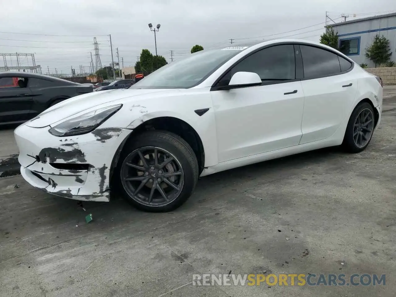1 Photograph of a damaged car 5YJ3E1EA7KF309944 TESLA MODEL 3 2019