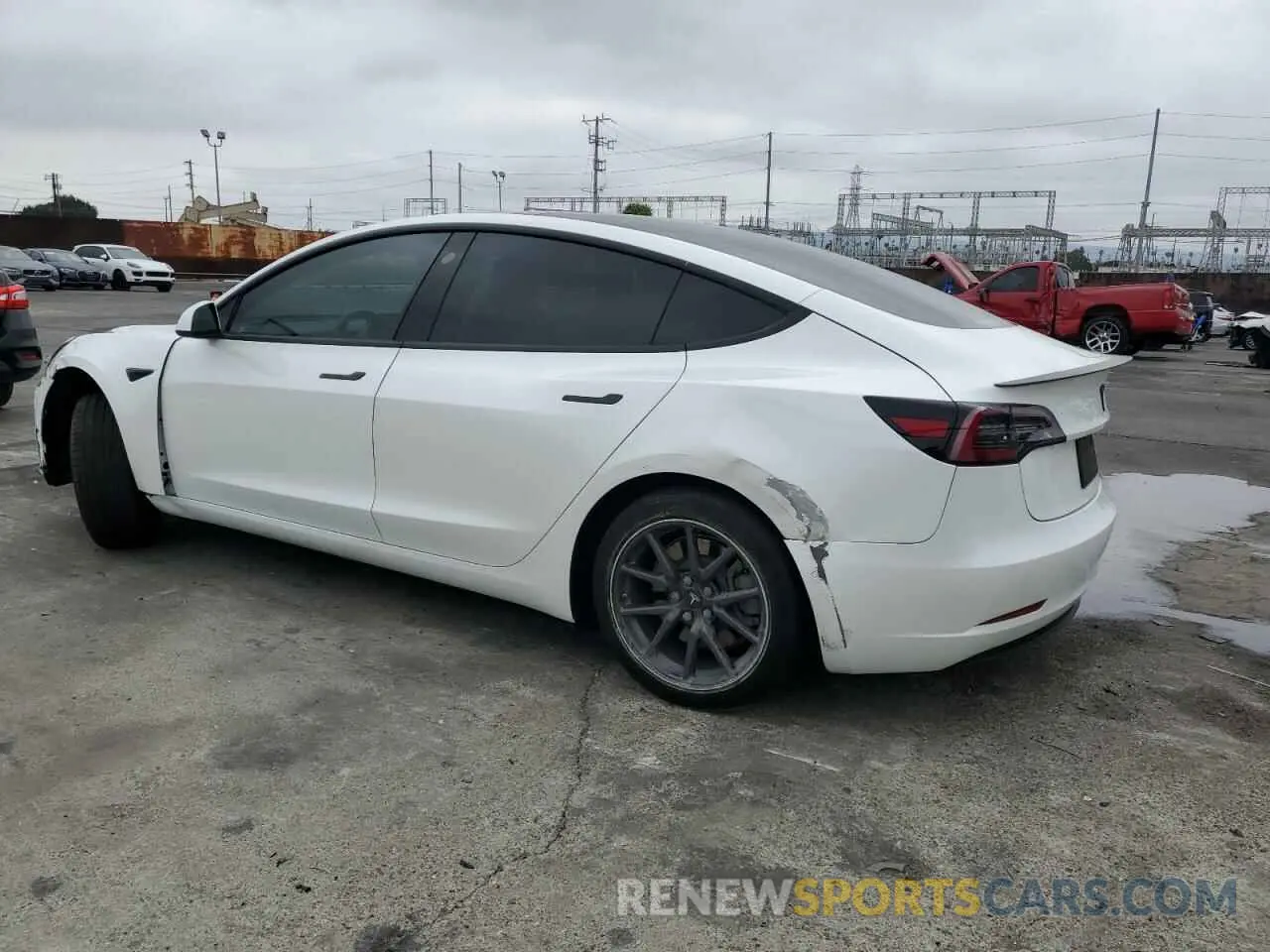2 Photograph of a damaged car 5YJ3E1EA7KF309944 TESLA MODEL 3 2019