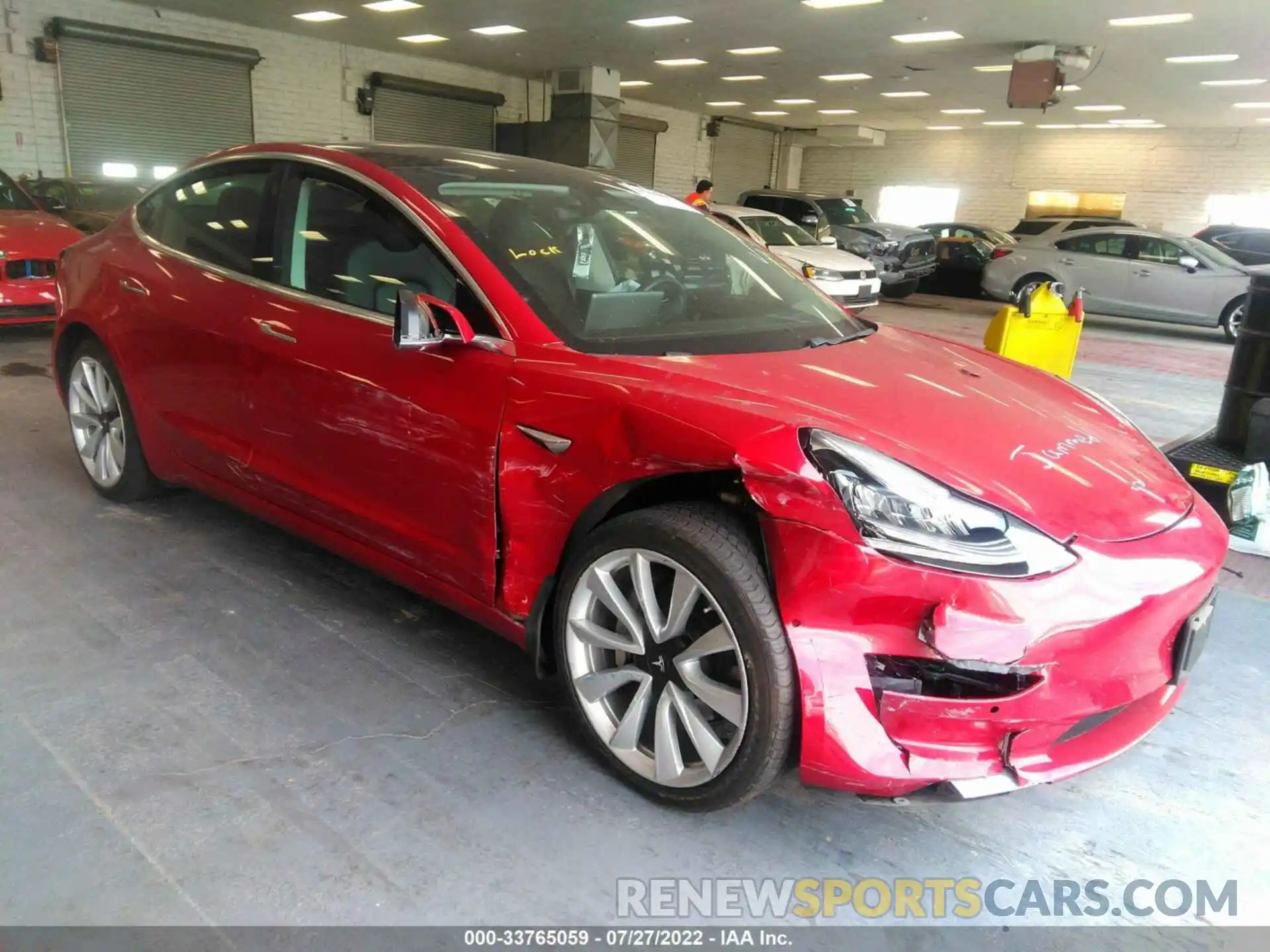 1 Photograph of a damaged car 5YJ3E1EA7KF311905 TESLA MODEL 3 2019