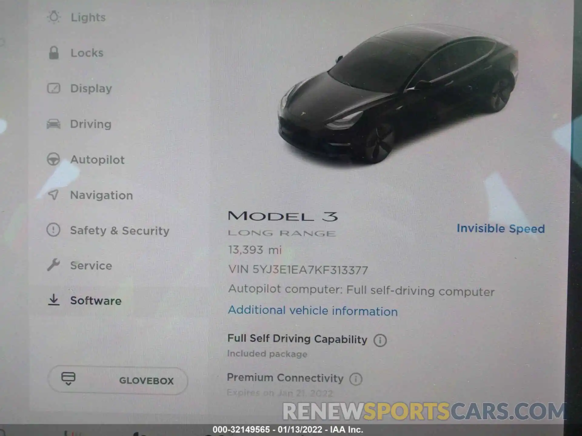 7 Photograph of a damaged car 5YJ3E1EA7KF313377 TESLA MODEL 3 2019