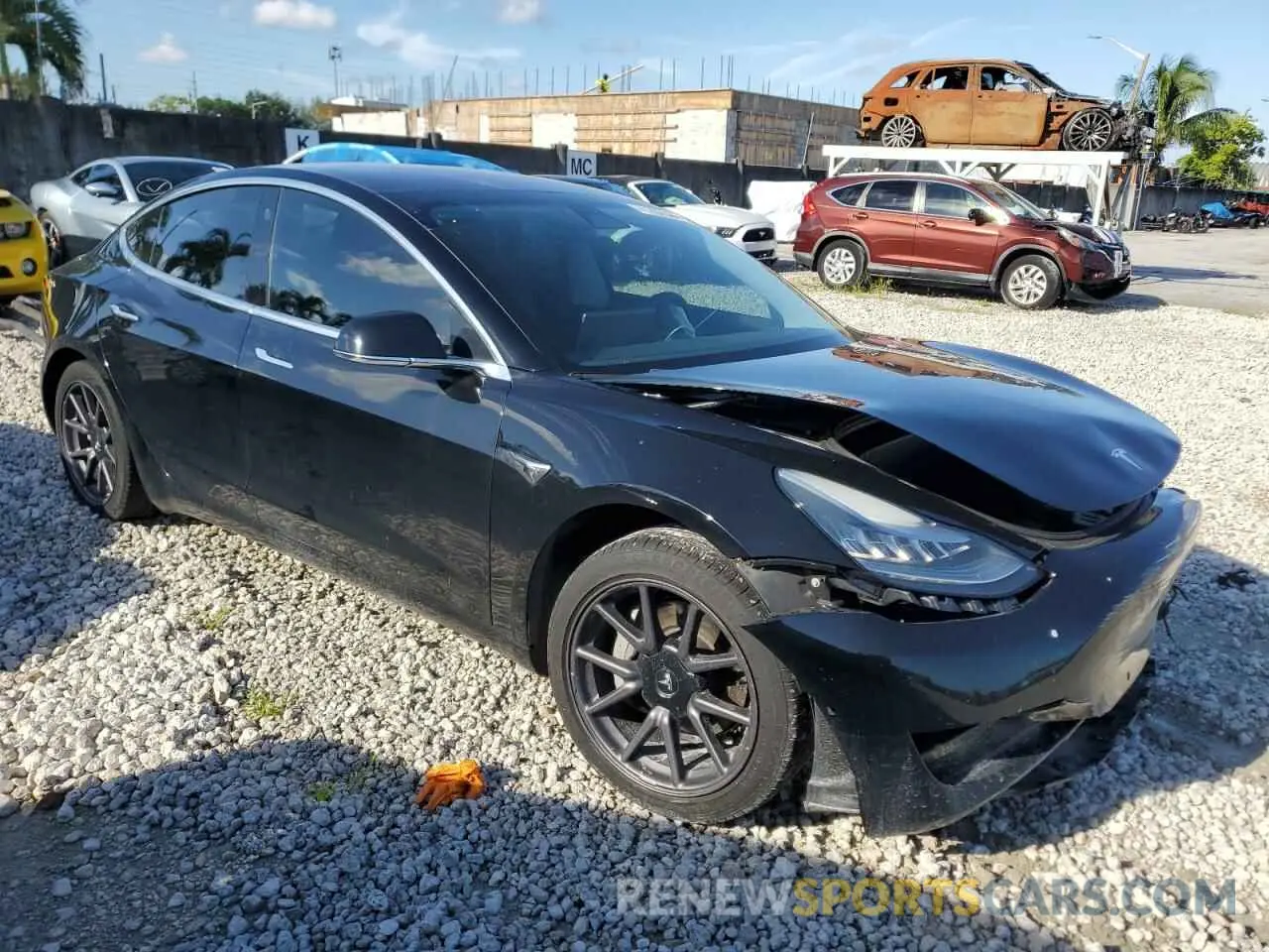 4 Photograph of a damaged car 5YJ3E1EA7KF324007 TESLA MODEL 3 2019