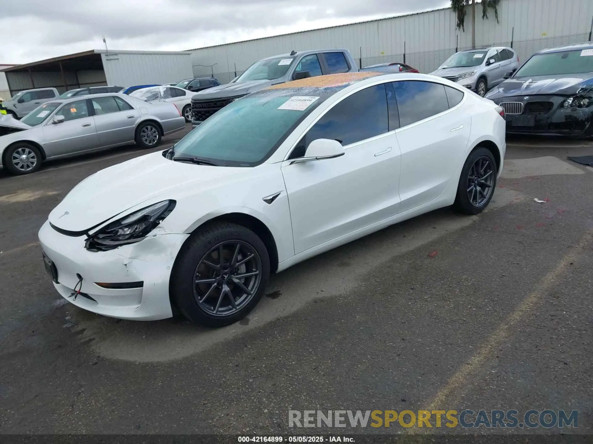 2 Photograph of a damaged car 5YJ3E1EA7KF326498 TESLA MODEL 3 2019