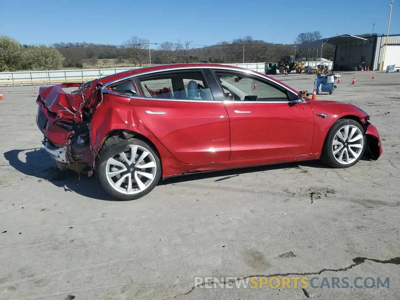 3 Photograph of a damaged car 5YJ3E1EA7KF332737 TESLA MODEL 3 2019
