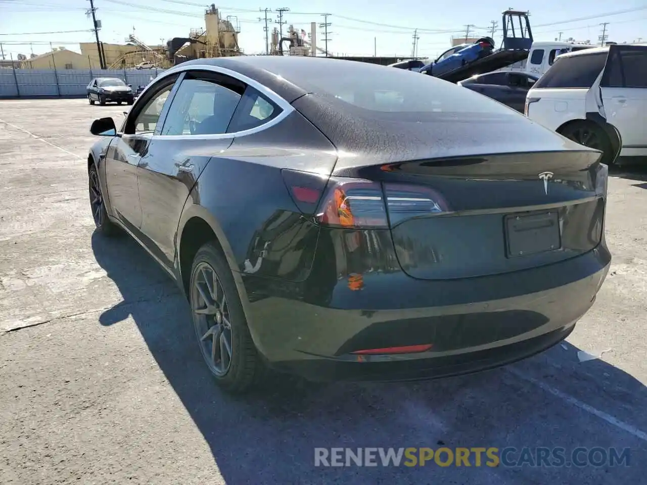 3 Photograph of a damaged car 5YJ3E1EA7KF362028 TESLA MODEL 3 2019