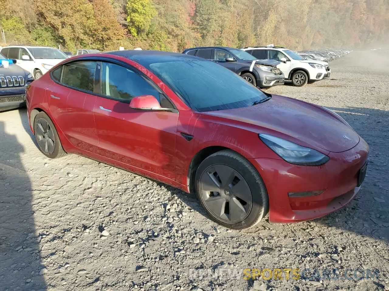 4 Photograph of a damaged car 5YJ3E1EA7KF394848 TESLA MODEL 3 2019