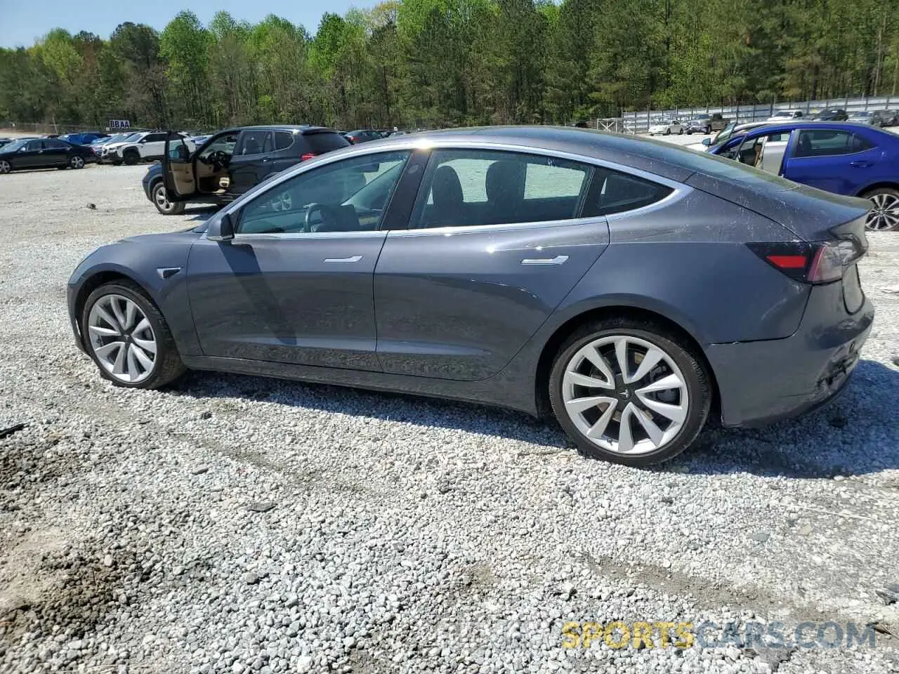 2 Photograph of a damaged car 5YJ3E1EA7KF397524 TESLA MODEL 3 2019