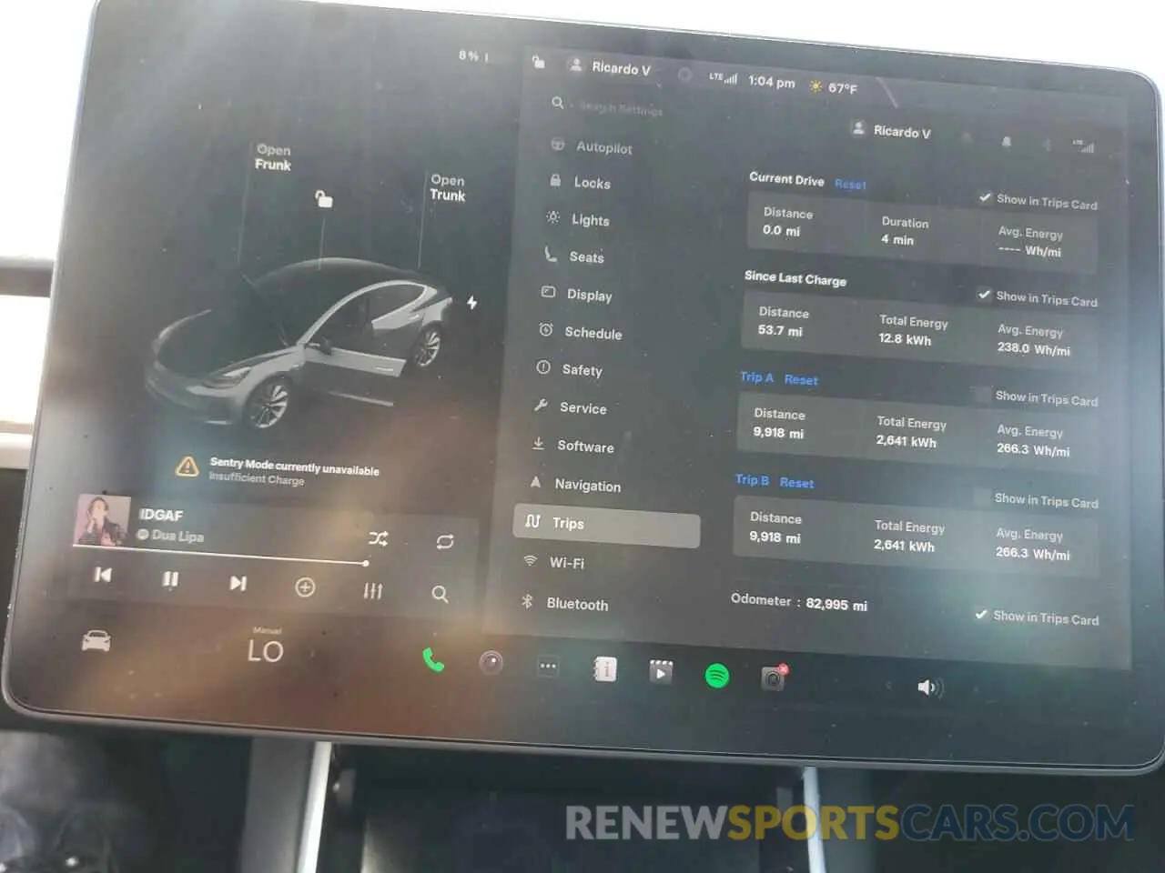 9 Photograph of a damaged car 5YJ3E1EA7KF397524 TESLA MODEL 3 2019