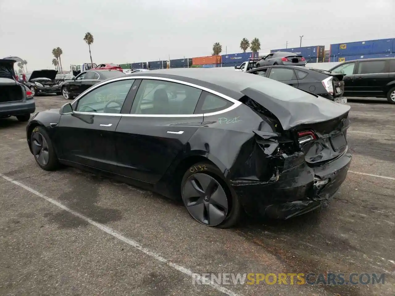 3 Photograph of a damaged car 5YJ3E1EA7KF398267 TESLA MODEL 3 2019