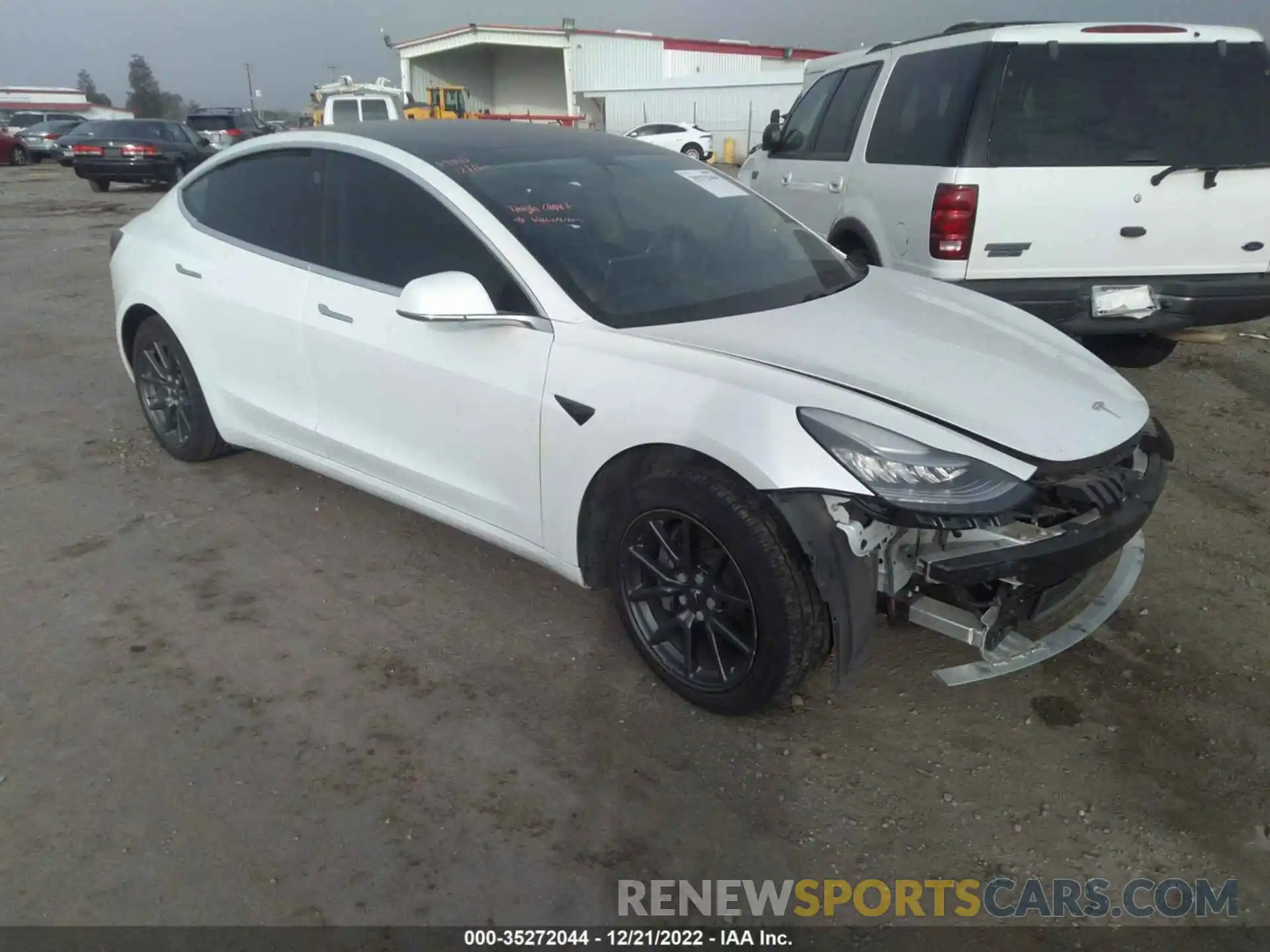 1 Photograph of a damaged car 5YJ3E1EA7KF401149 TESLA MODEL 3 2019