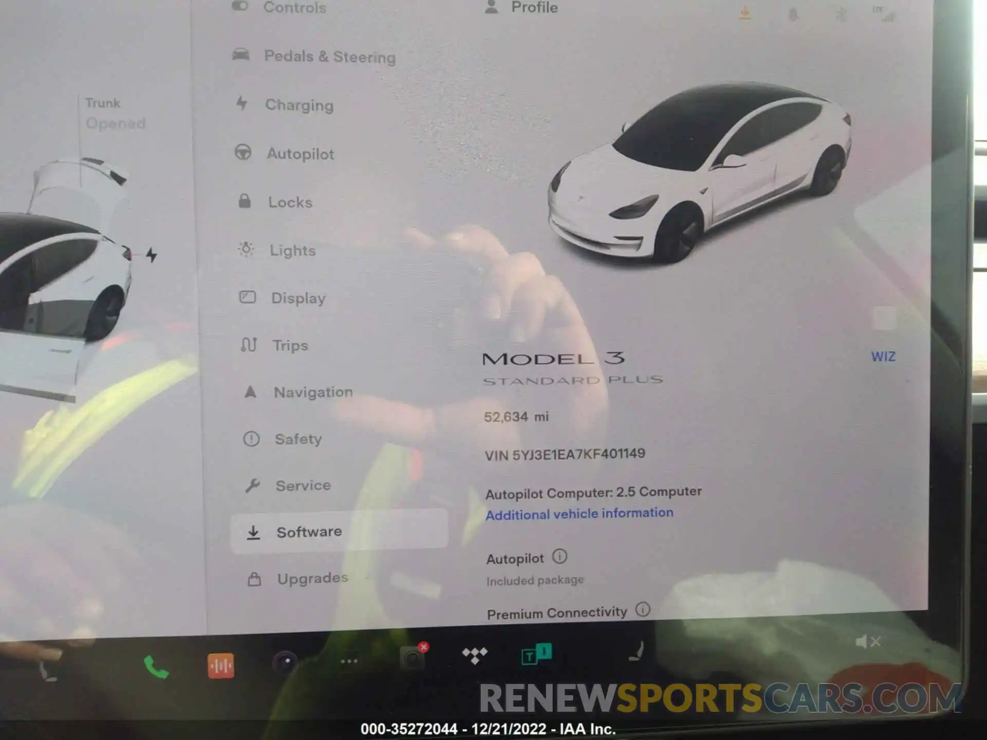 7 Photograph of a damaged car 5YJ3E1EA7KF401149 TESLA MODEL 3 2019