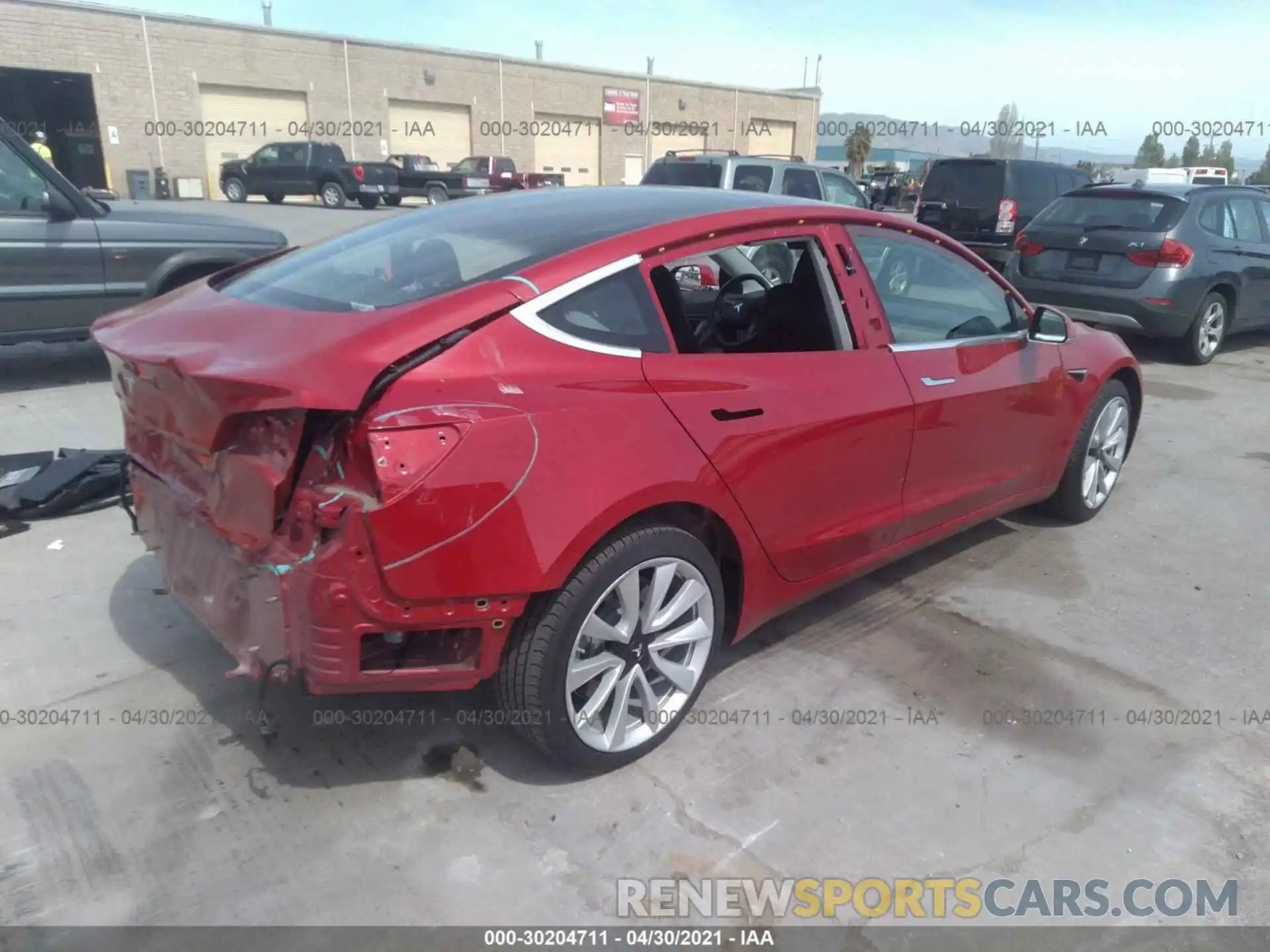 4 Photograph of a damaged car 5YJ3E1EA7KF402513 TESLA MODEL 3 2019