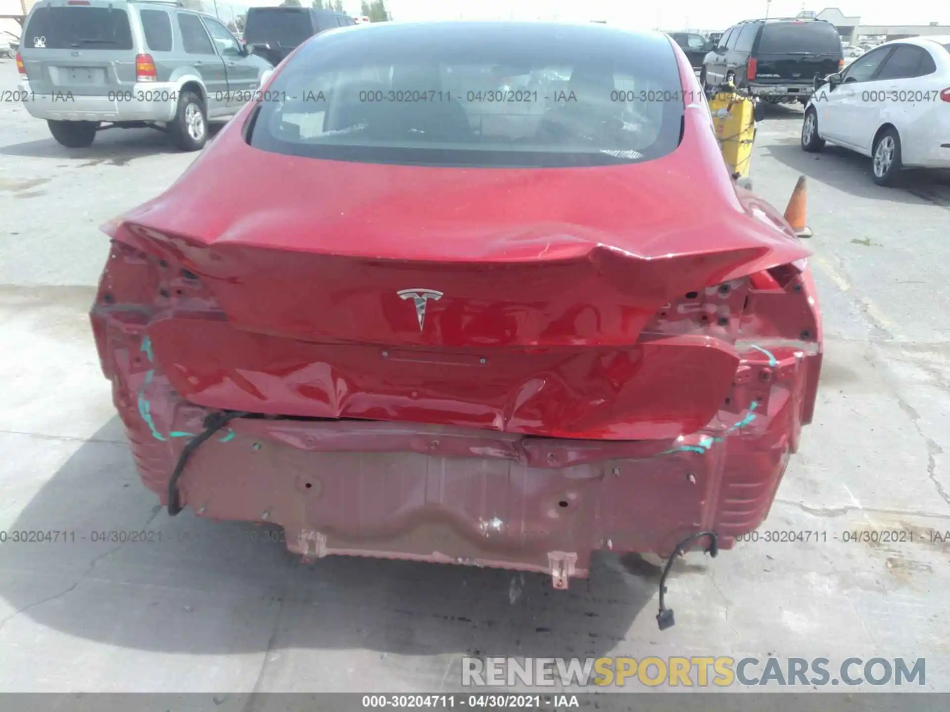 6 Photograph of a damaged car 5YJ3E1EA7KF402513 TESLA MODEL 3 2019