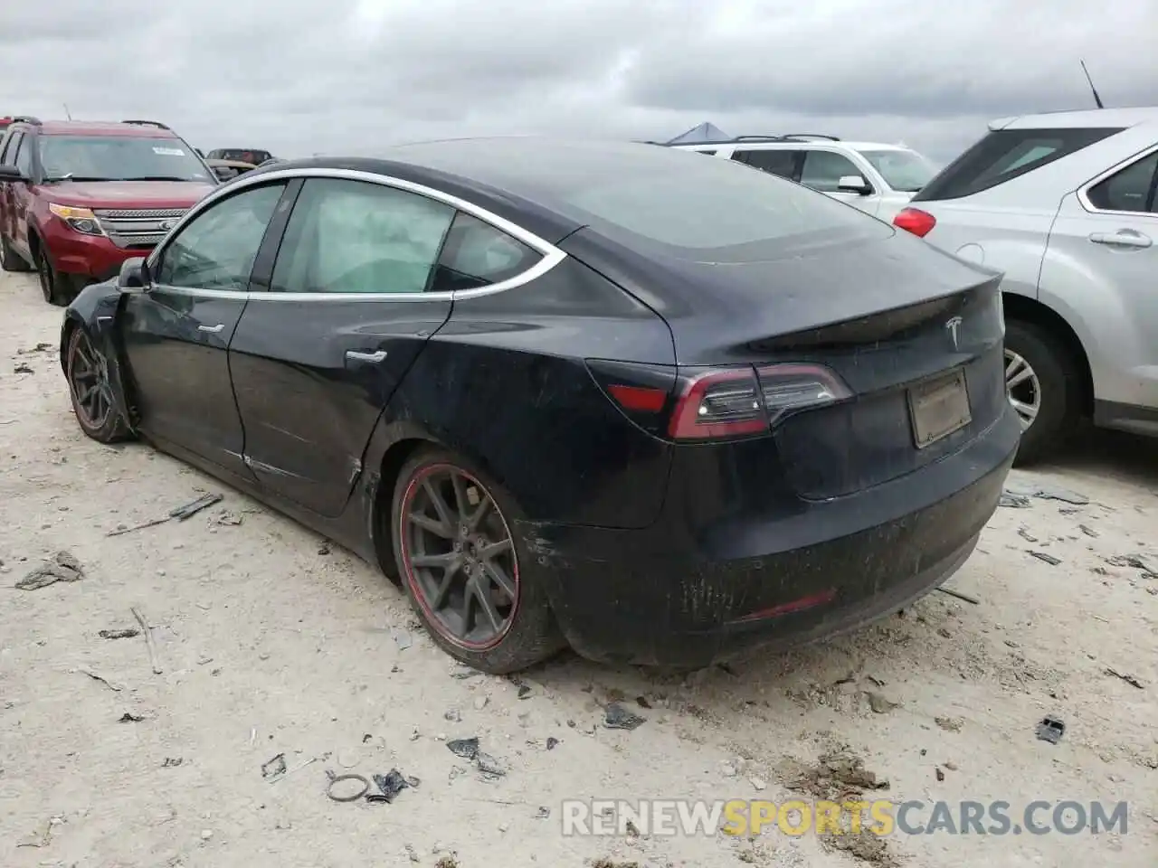 3 Photograph of a damaged car 5YJ3E1EA7KF410787 TESLA MODEL 3 2019