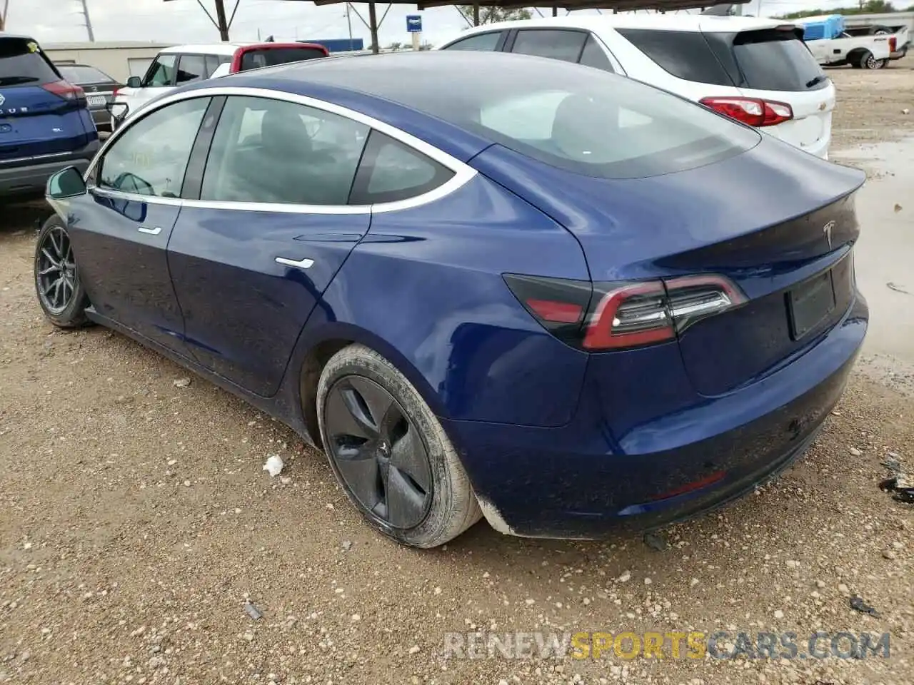 3 Photograph of a damaged car 5YJ3E1EA7KF411762 TESLA MODEL 3 2019