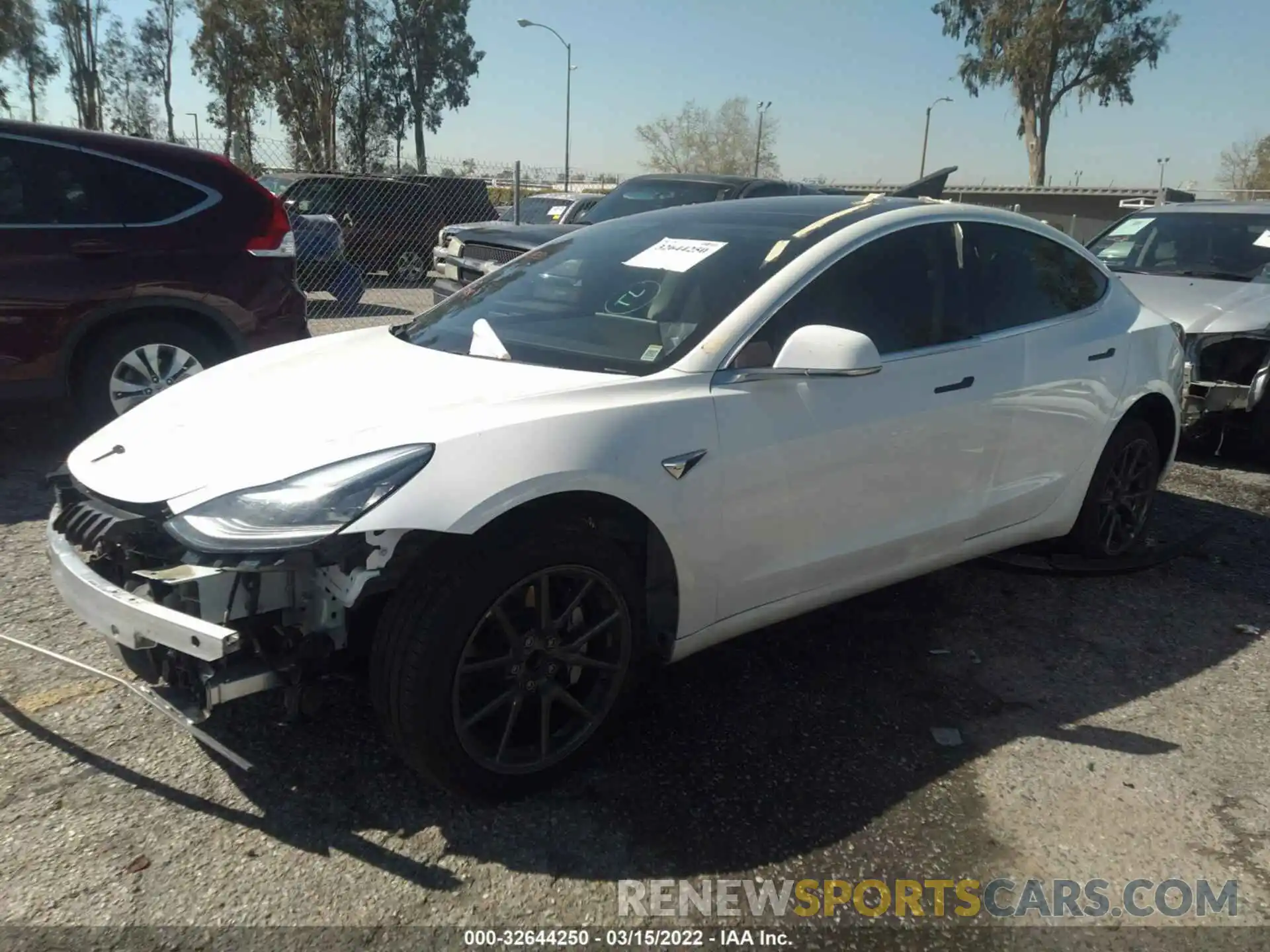 2 Photograph of a damaged car 5YJ3E1EA7KF411938 TESLA MODEL 3 2019