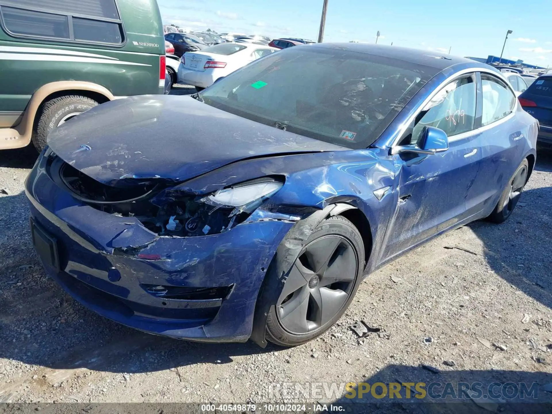 2 Photograph of a damaged car 5YJ3E1EA7KF414371 TESLA MODEL 3 2019