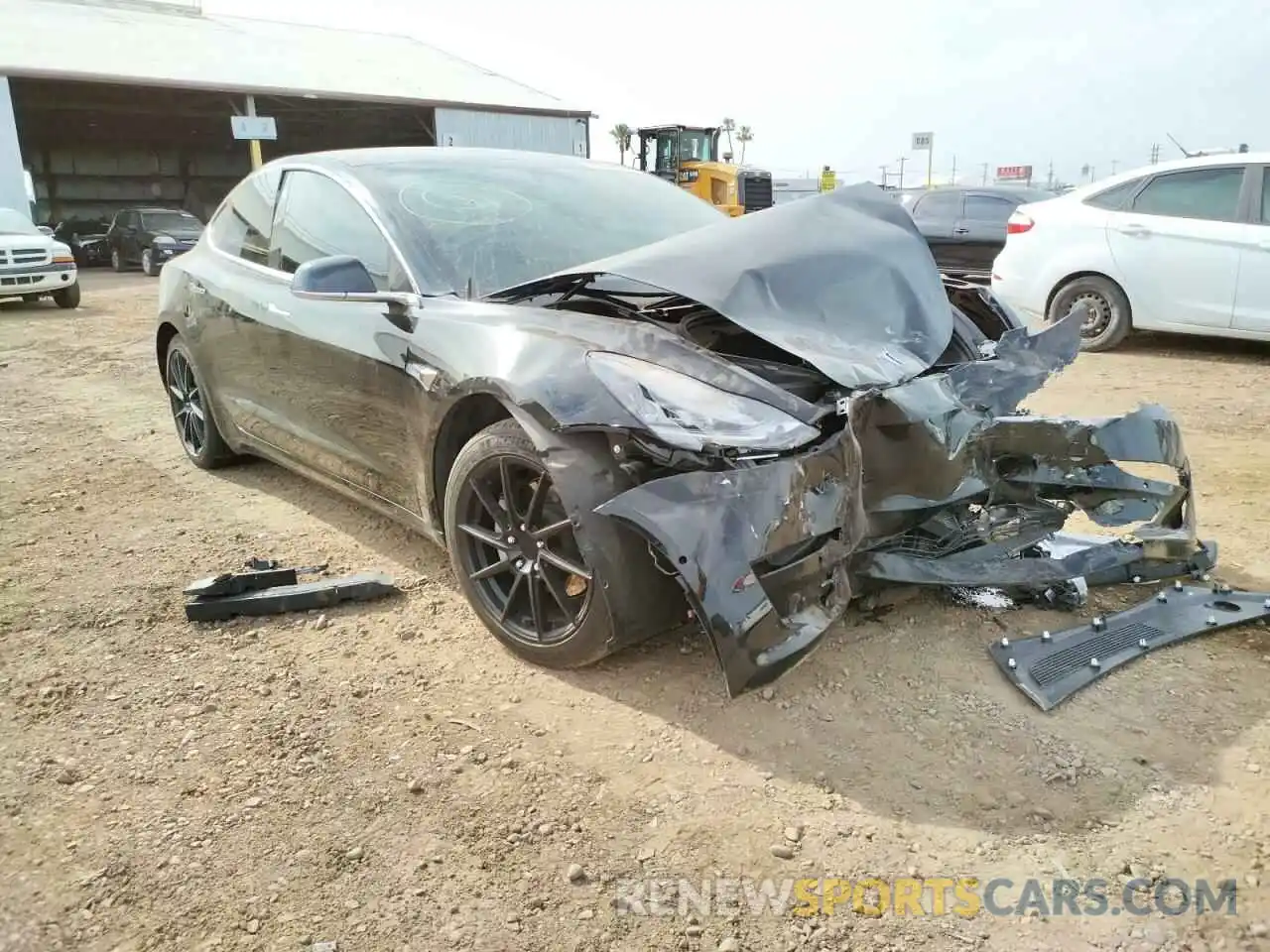 1 Photograph of a damaged car 5YJ3E1EA7KF415634 TESLA MODEL 3 2019