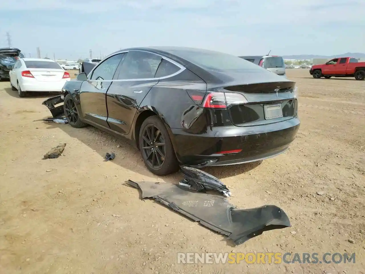 3 Photograph of a damaged car 5YJ3E1EA7KF415634 TESLA MODEL 3 2019