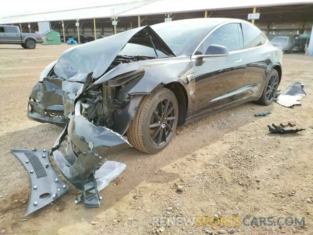 9 Photograph of a damaged car 5YJ3E1EA7KF415634 TESLA MODEL 3 2019