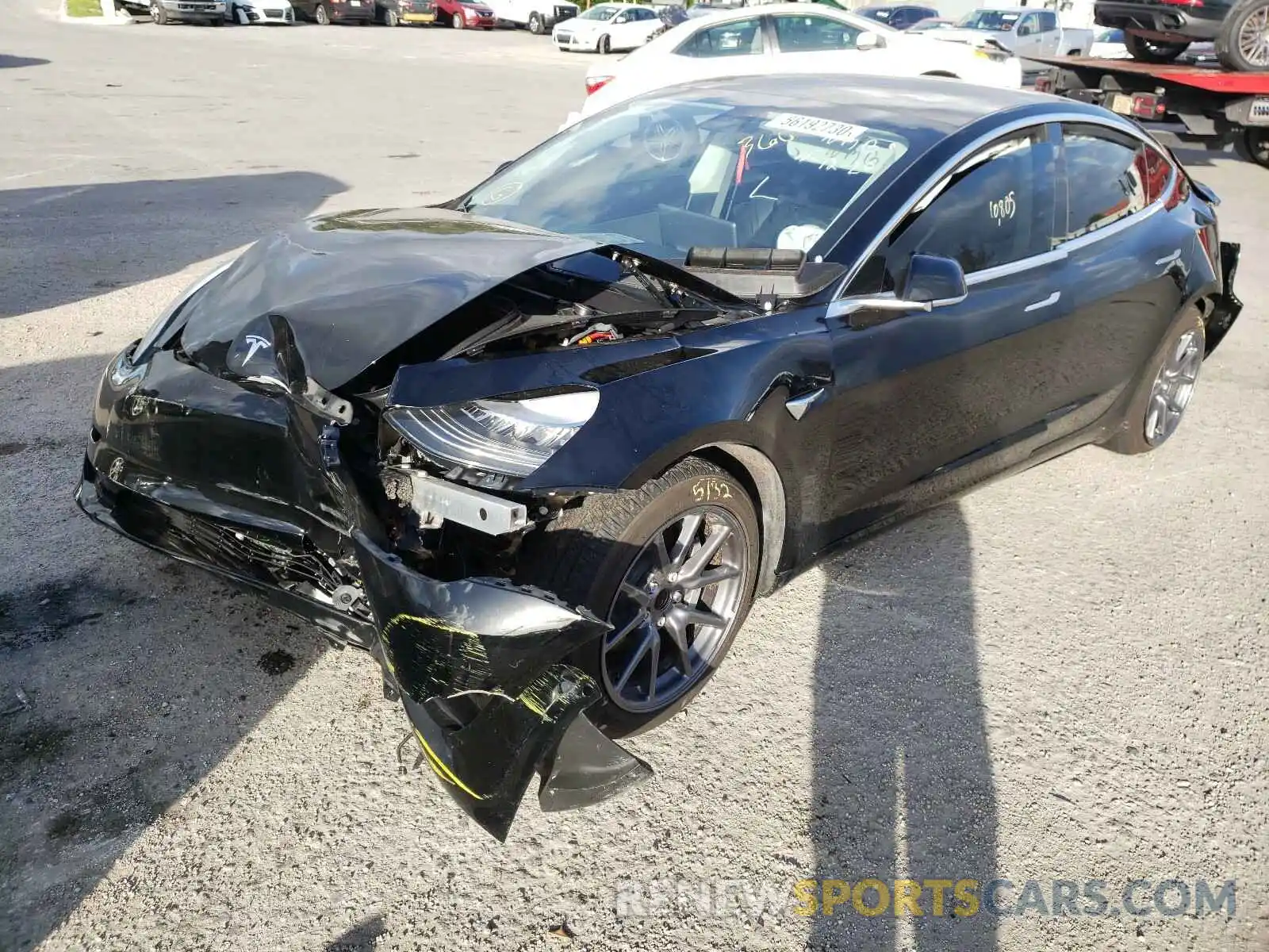 2 Photograph of a damaged car 5YJ3E1EA7KF415827 TESLA MODEL 3 2019