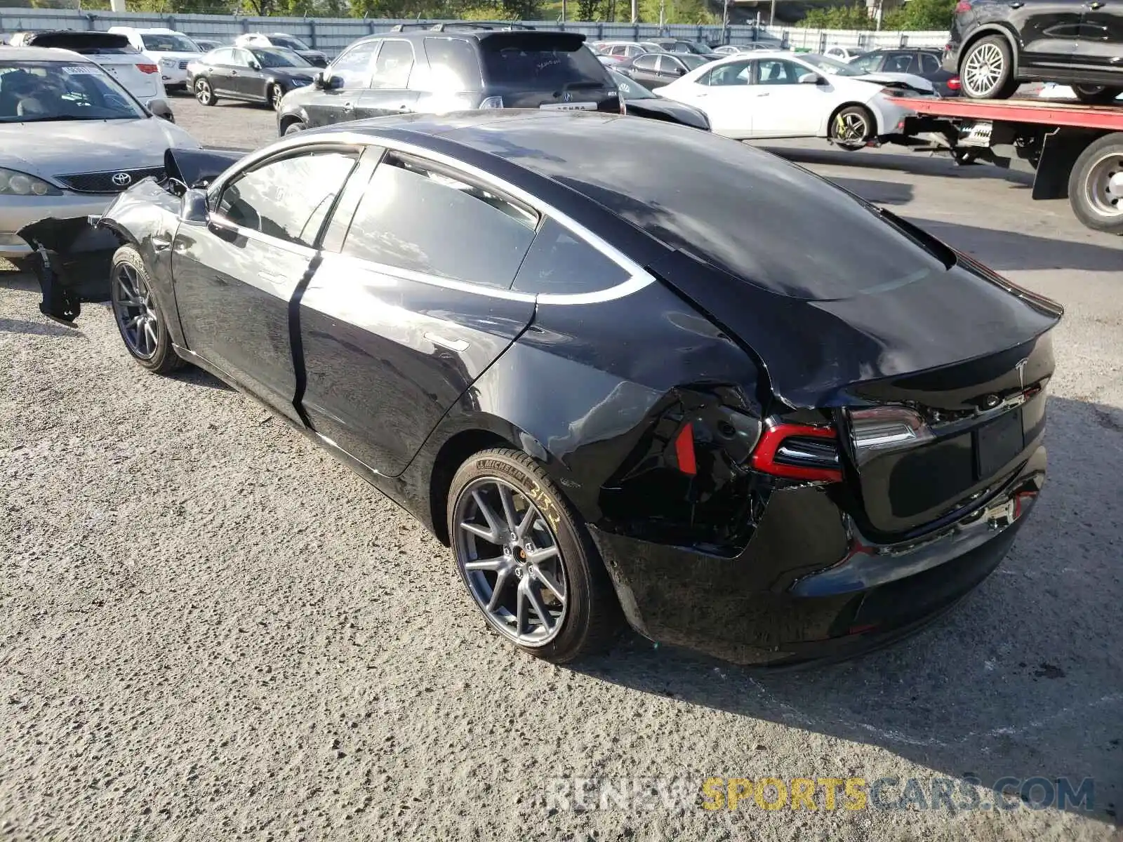 3 Photograph of a damaged car 5YJ3E1EA7KF415827 TESLA MODEL 3 2019