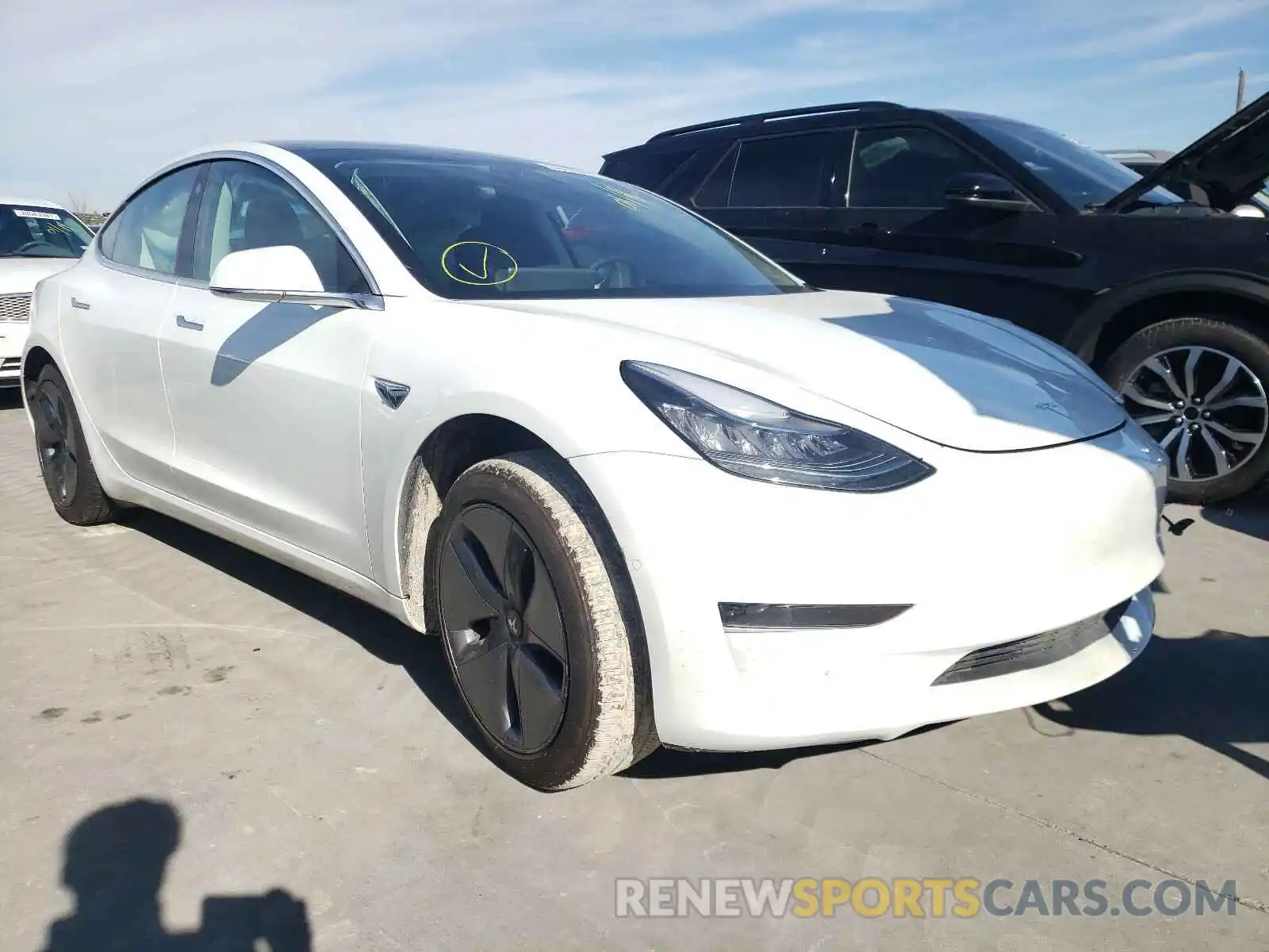 1 Photograph of a damaged car 5YJ3E1EA7KF415830 TESLA MODEL 3 2019