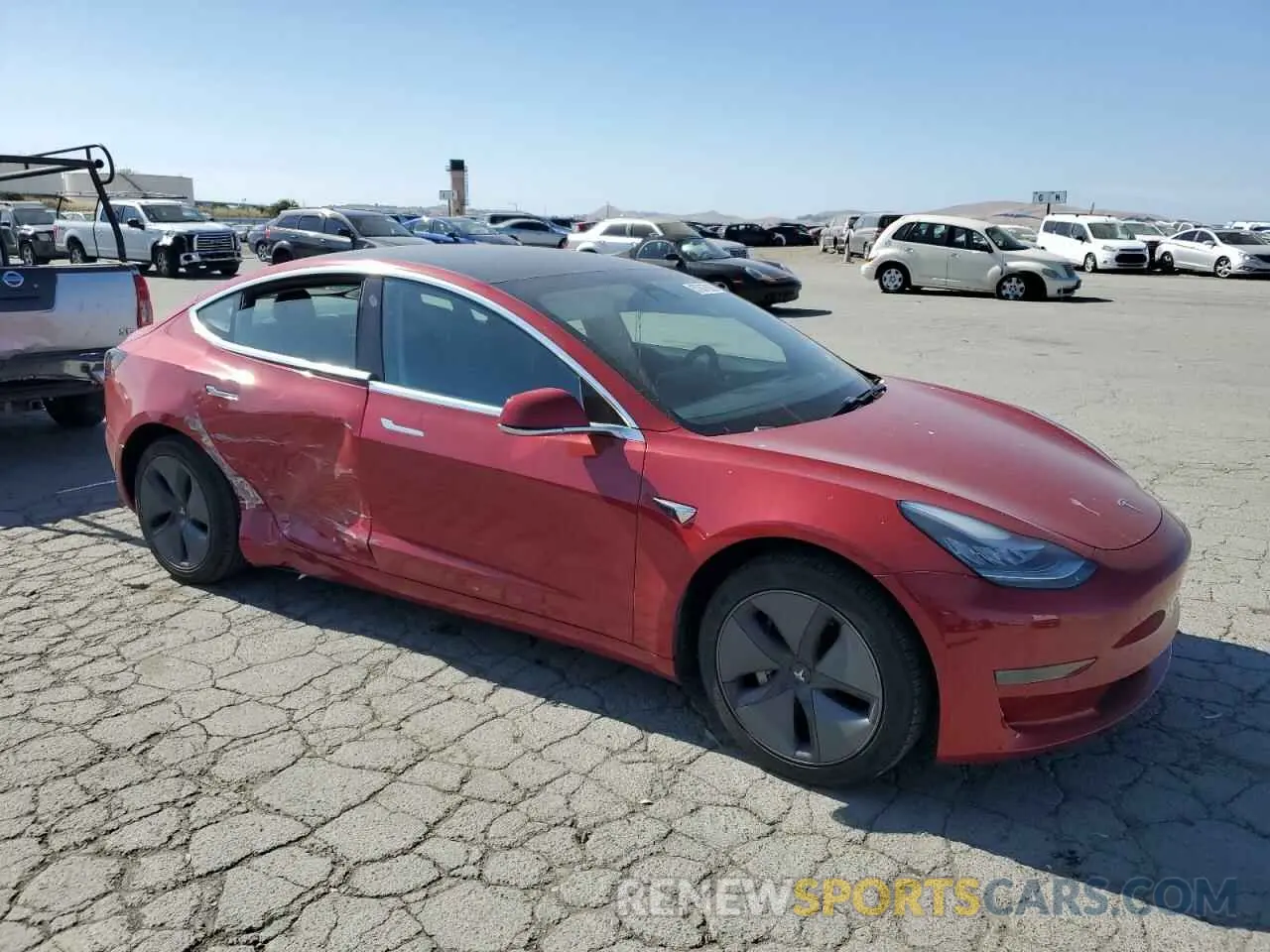 4 Photograph of a damaged car 5YJ3E1EA7KF416430 TESLA MODEL 3 2019