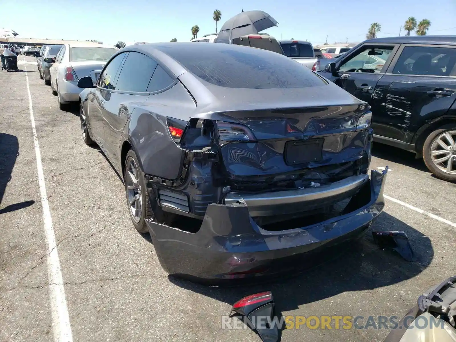 3 Photograph of a damaged car 5YJ3E1EA7KF417223 TESLA MODEL 3 2019