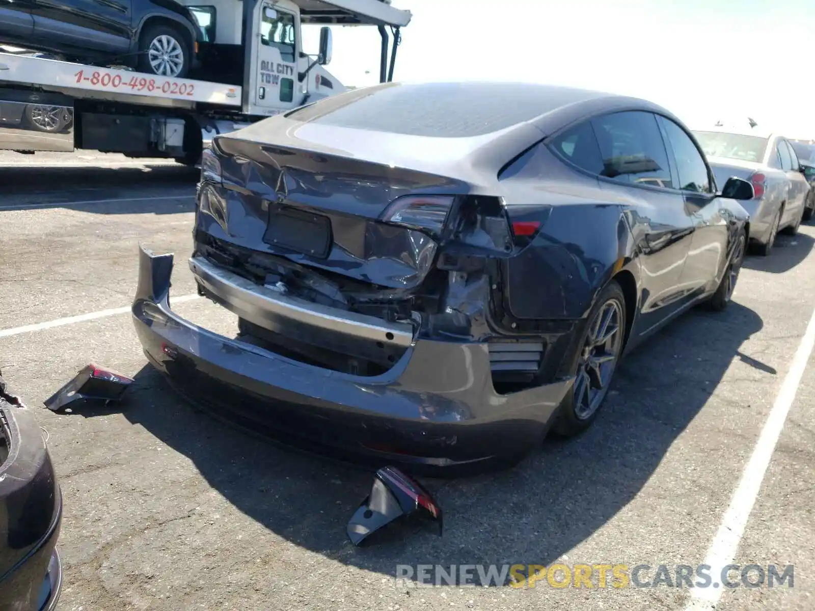 4 Photograph of a damaged car 5YJ3E1EA7KF417223 TESLA MODEL 3 2019