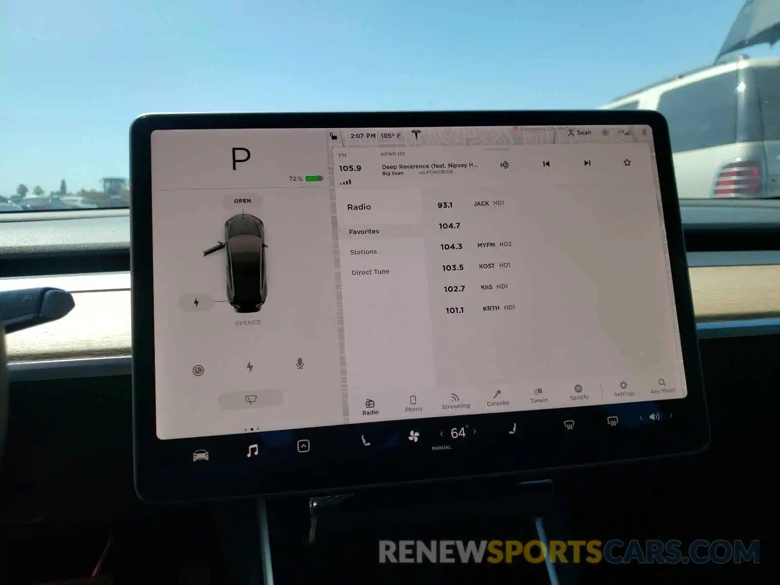 9 Photograph of a damaged car 5YJ3E1EA7KF417223 TESLA MODEL 3 2019