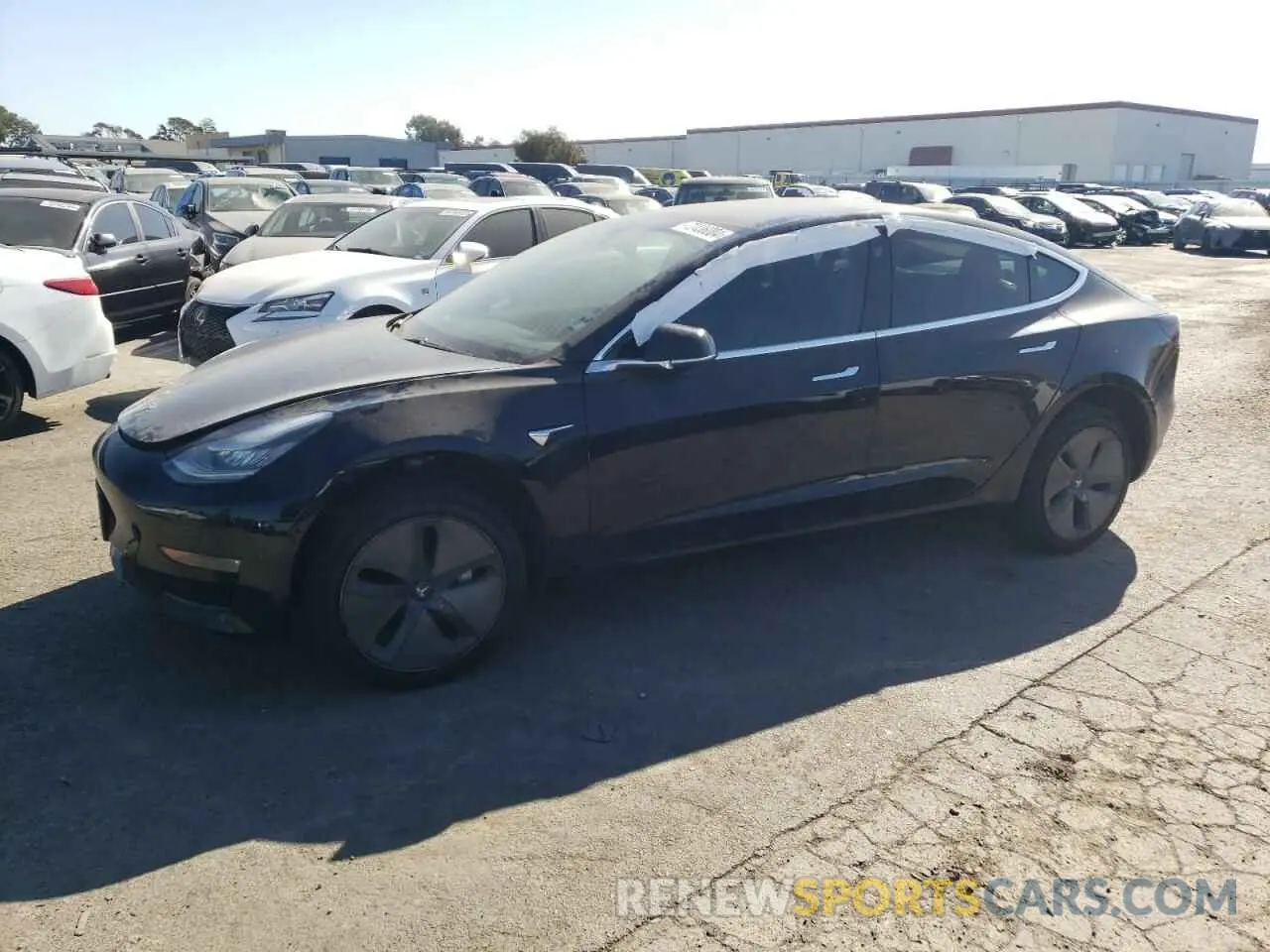 1 Photograph of a damaged car 5YJ3E1EA7KF422549 TESLA MODEL 3 2019