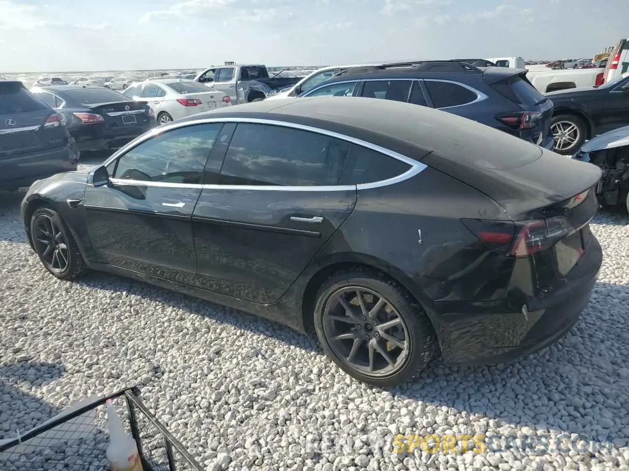 2 Photograph of a damaged car 5YJ3E1EA7KF425774 TESLA MODEL 3 2019