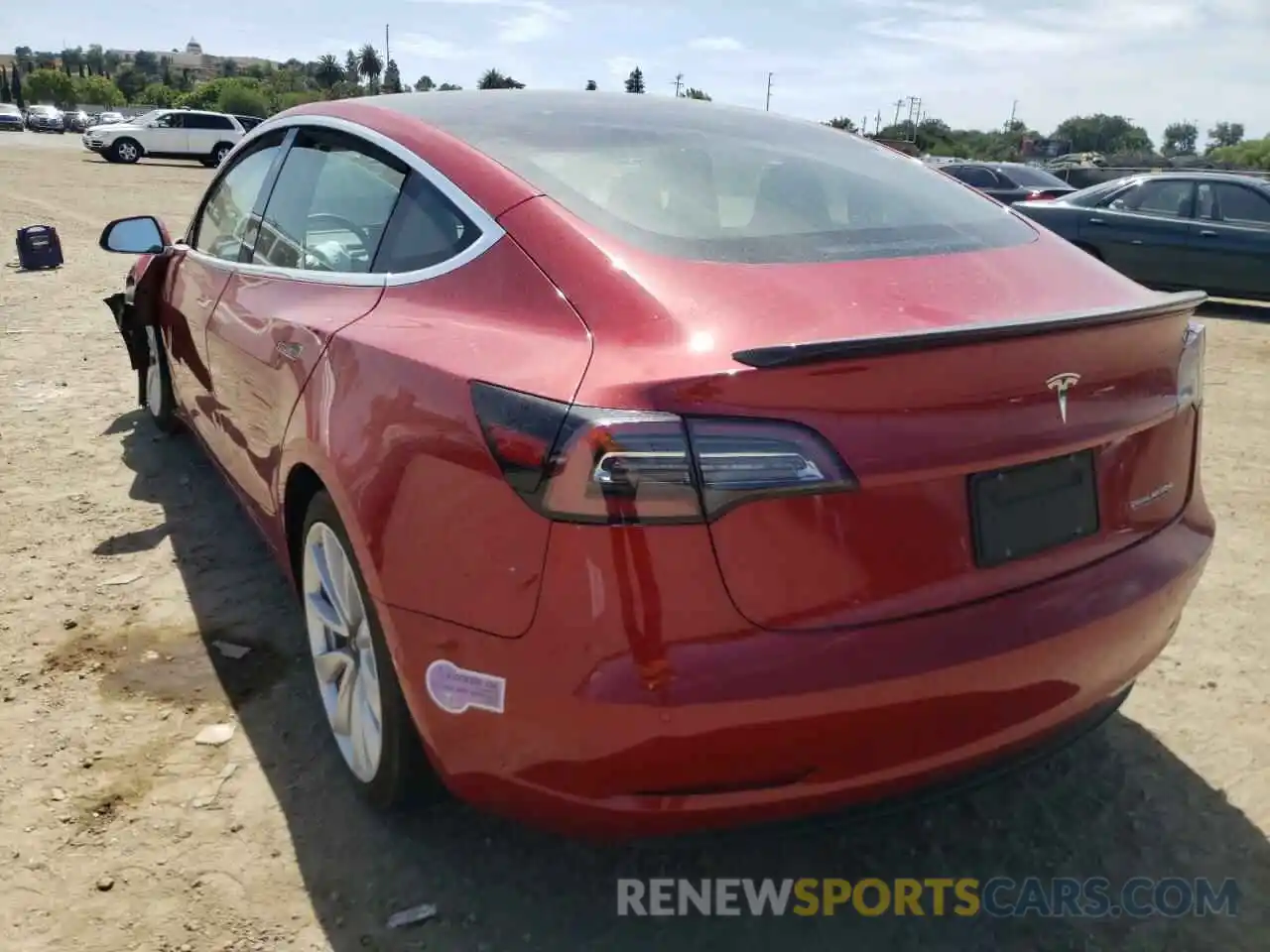 3 Photograph of a damaged car 5YJ3E1EA7KF428433 TESLA MODEL 3 2019