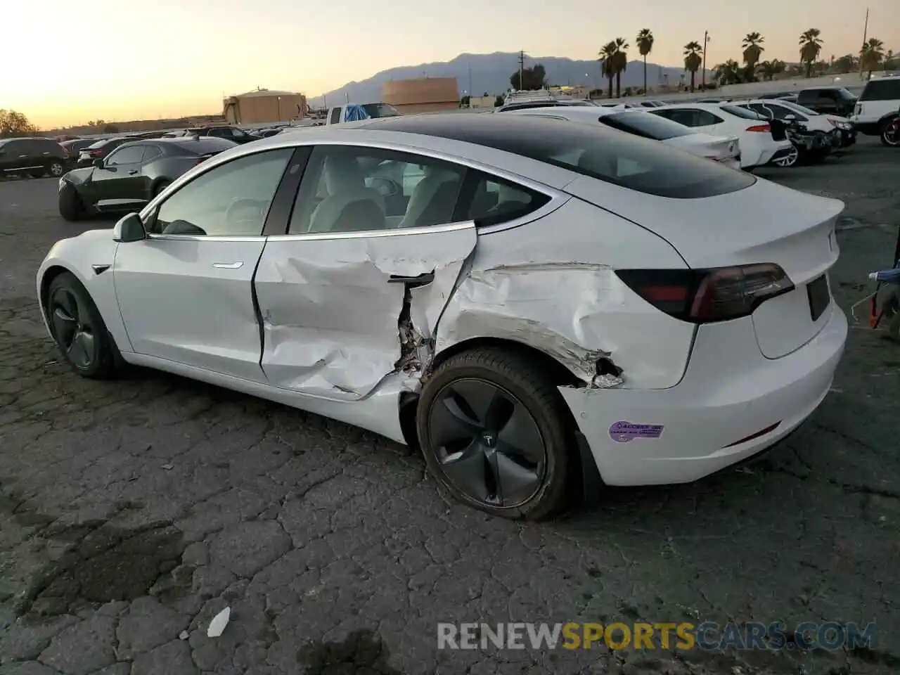 2 Photograph of a damaged car 5YJ3E1EA7KF431784 TESLA MODEL 3 2019