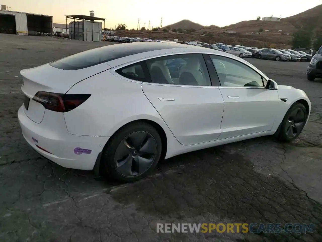 3 Photograph of a damaged car 5YJ3E1EA7KF431784 TESLA MODEL 3 2019