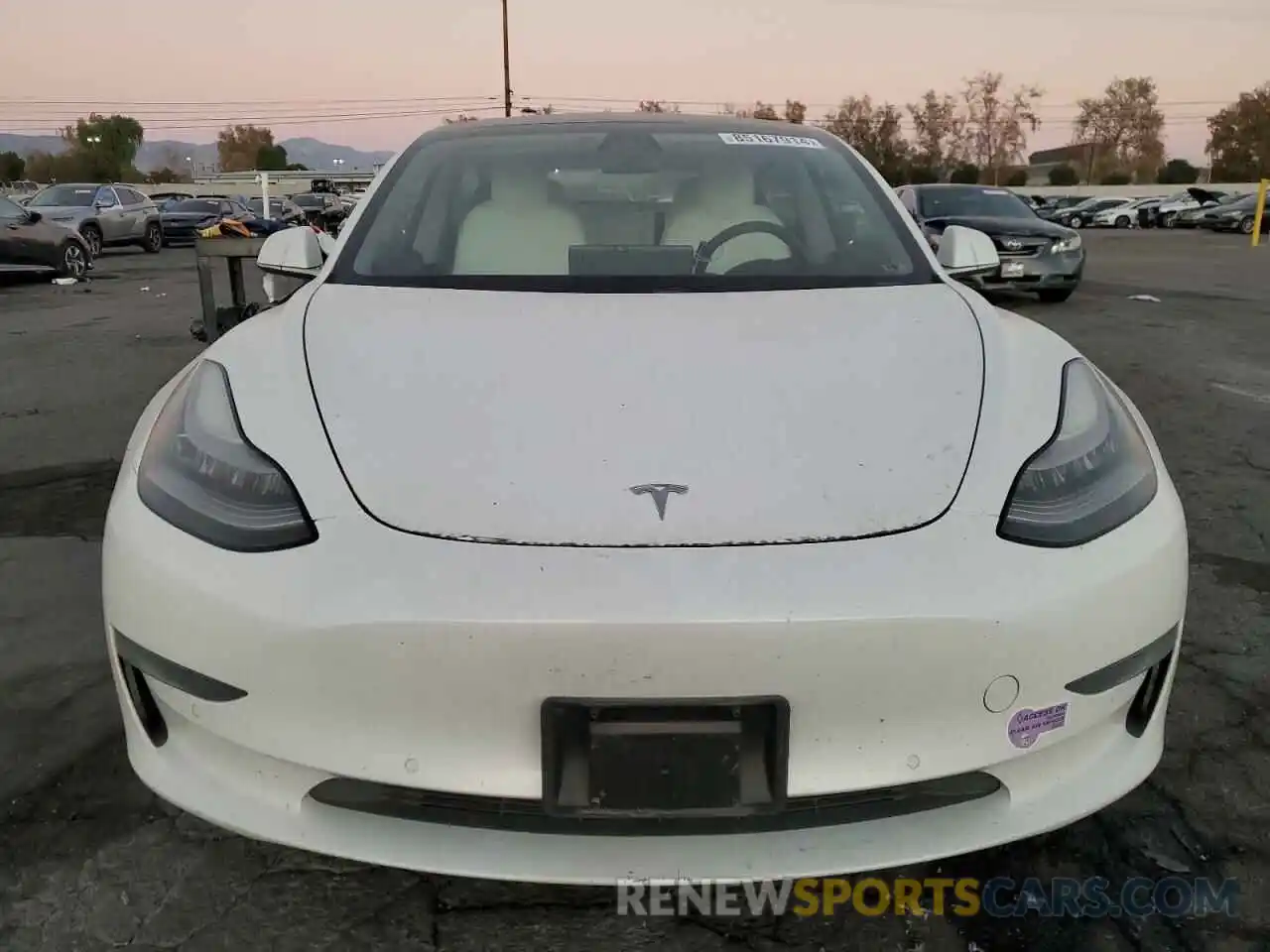 5 Photograph of a damaged car 5YJ3E1EA7KF431784 TESLA MODEL 3 2019